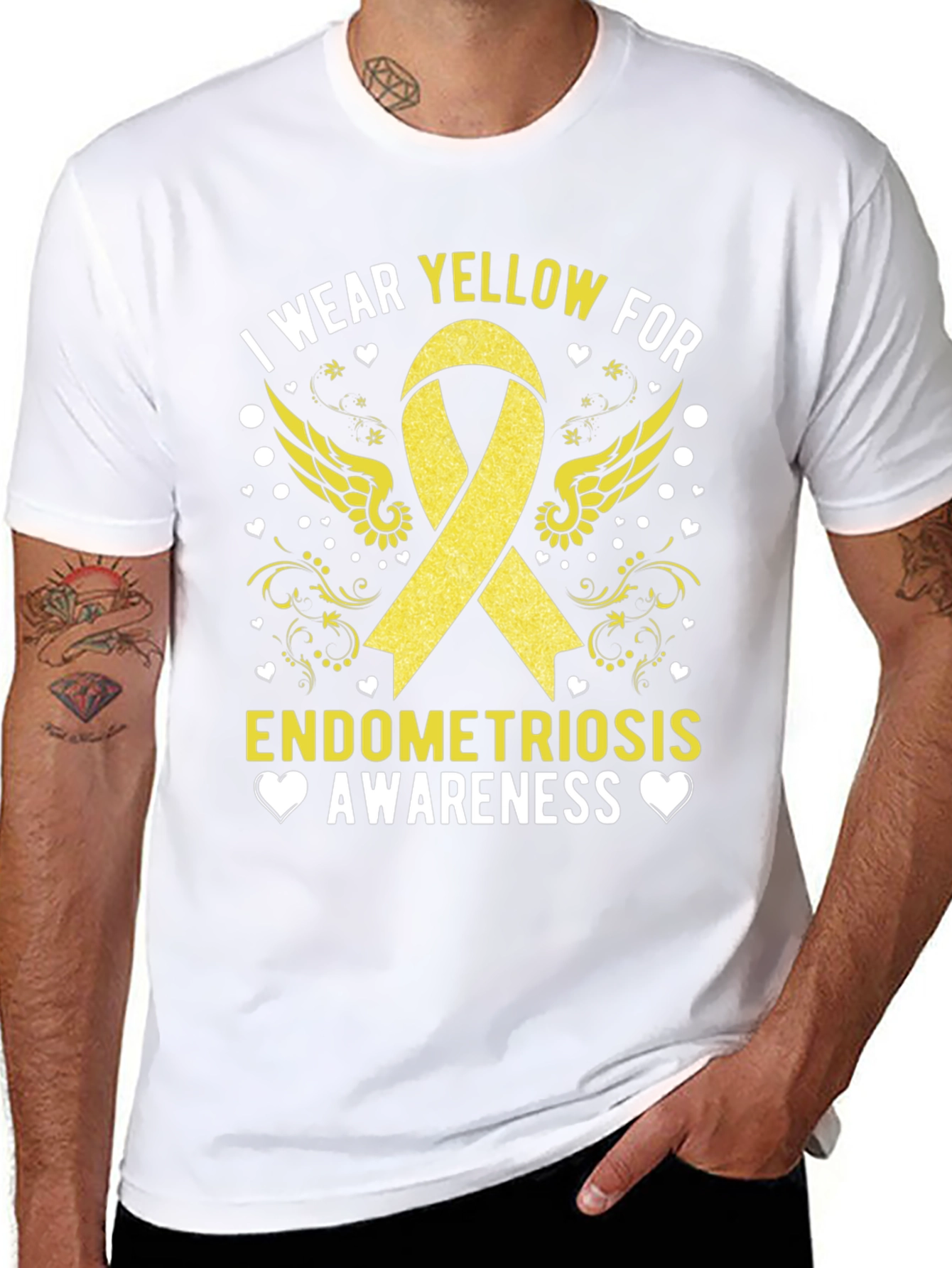 Camiseta Concienciación Endometriosis Amarillo