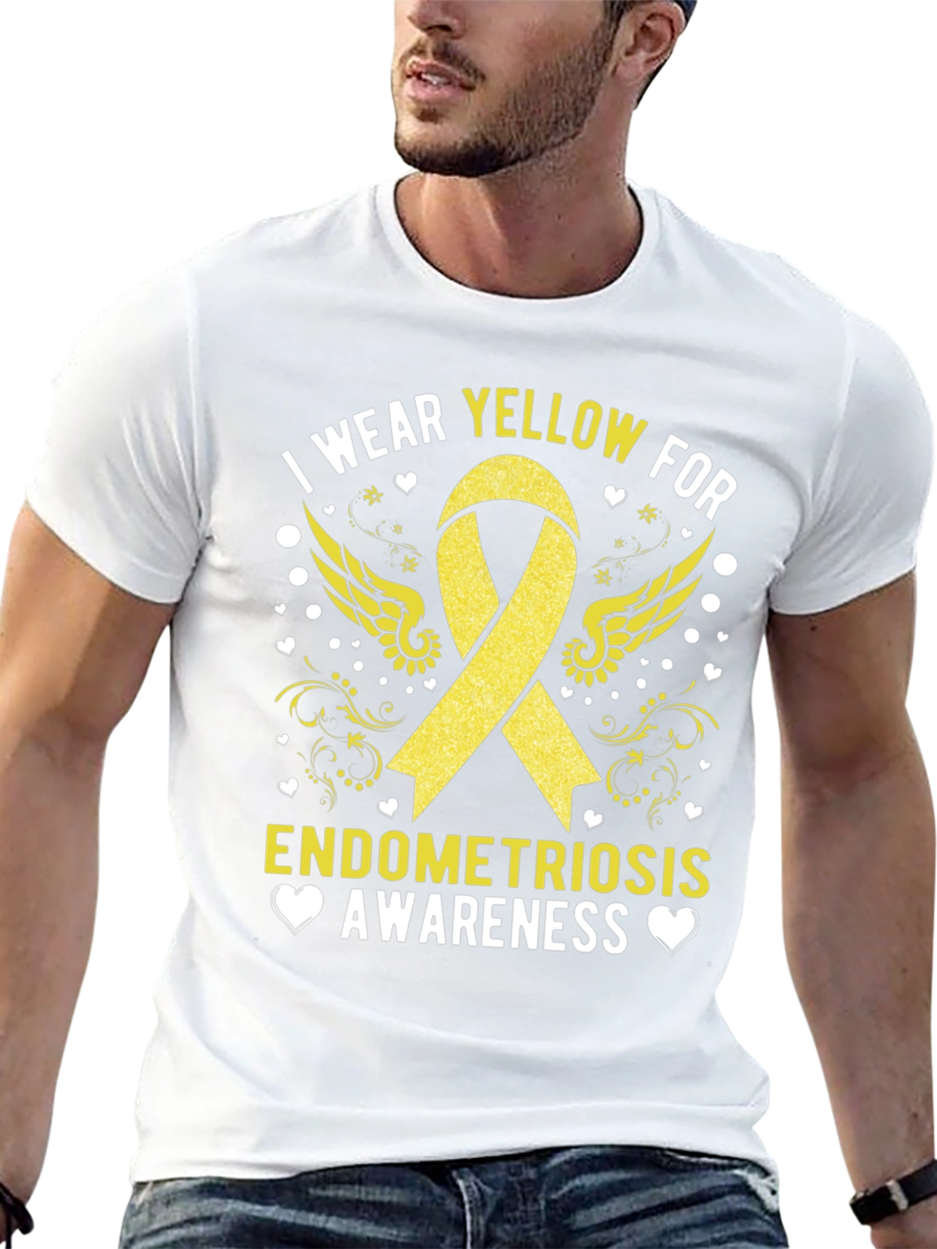 Camiseta Concienciación Endometriosis Amarillo