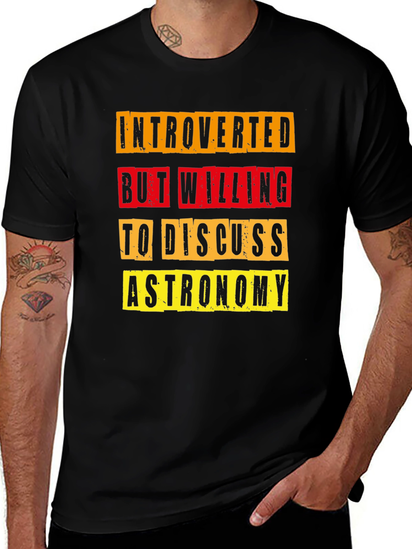 Camiseta Introvertido Astrónomo - Diseño Divertido