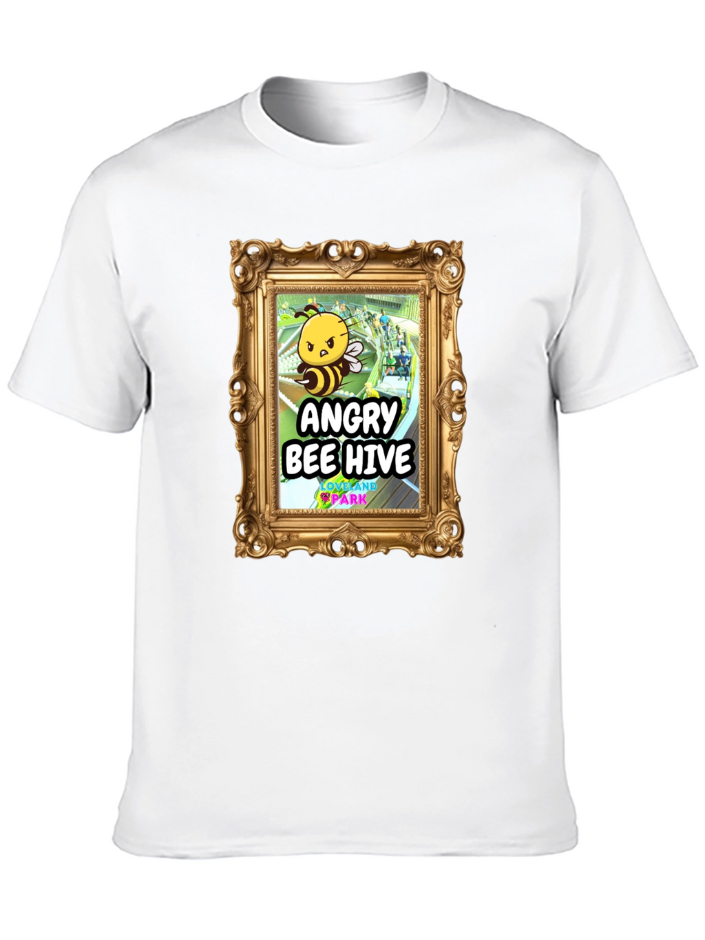 Camiseta Negra Angry Bee Hive