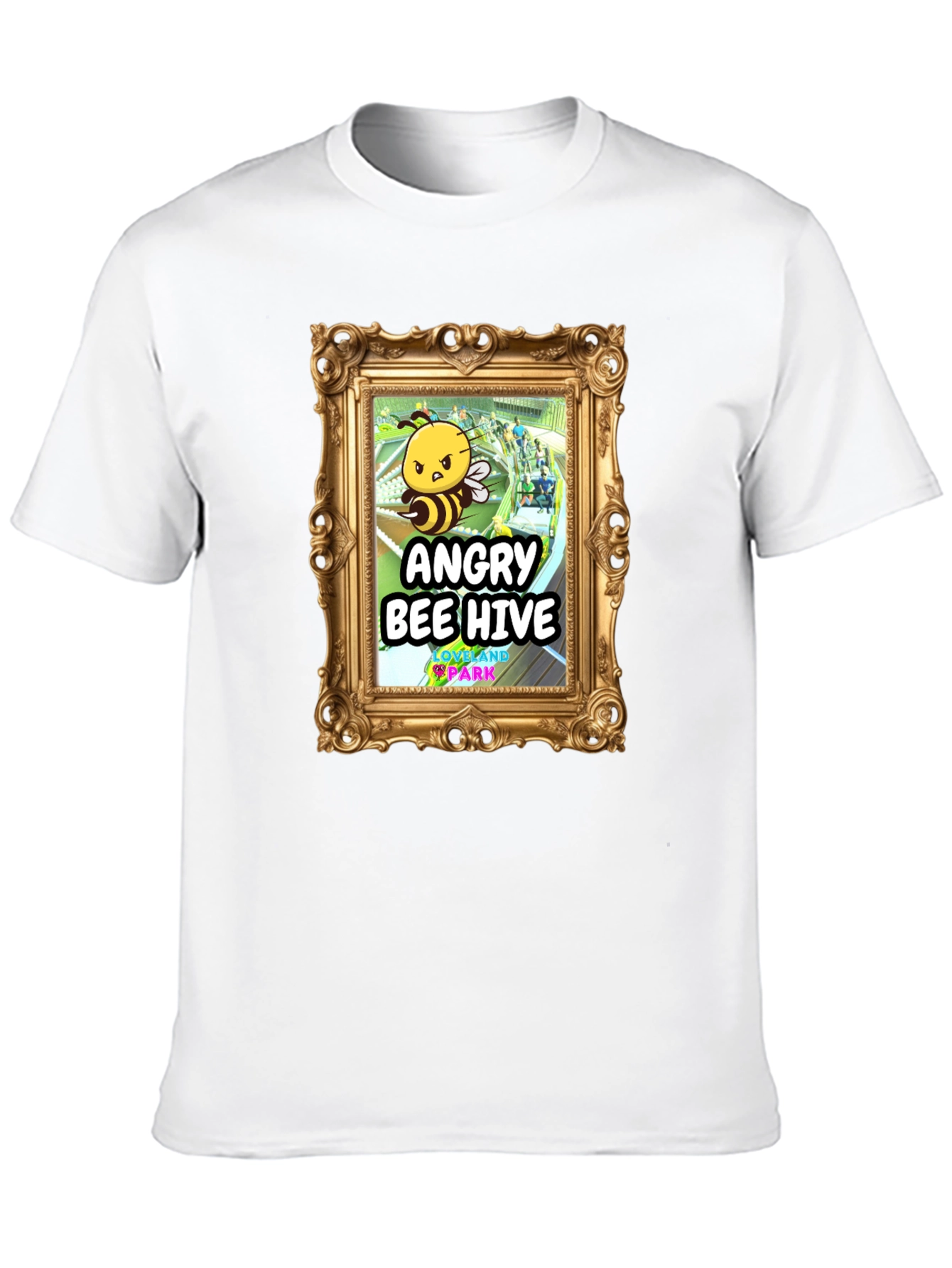 Camiseta Negra Angry Bee Hive