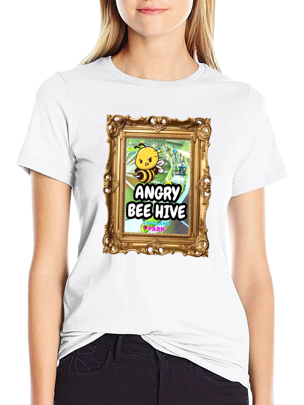 Camiseta Negra Angry Bee Hive