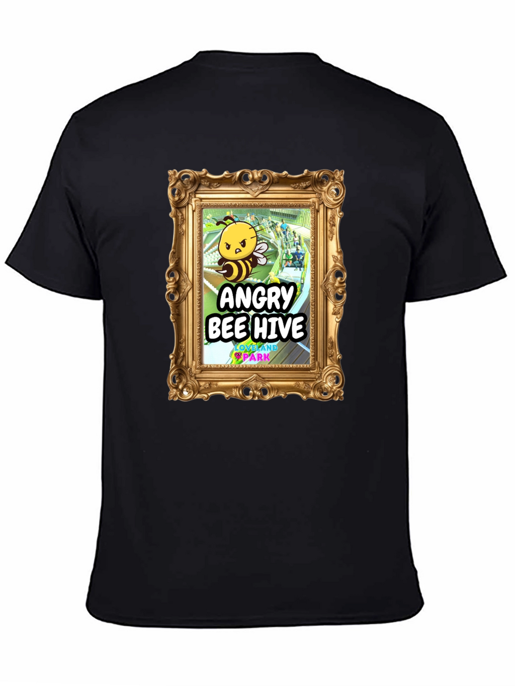 Camiseta Negra Angry Bee Hive