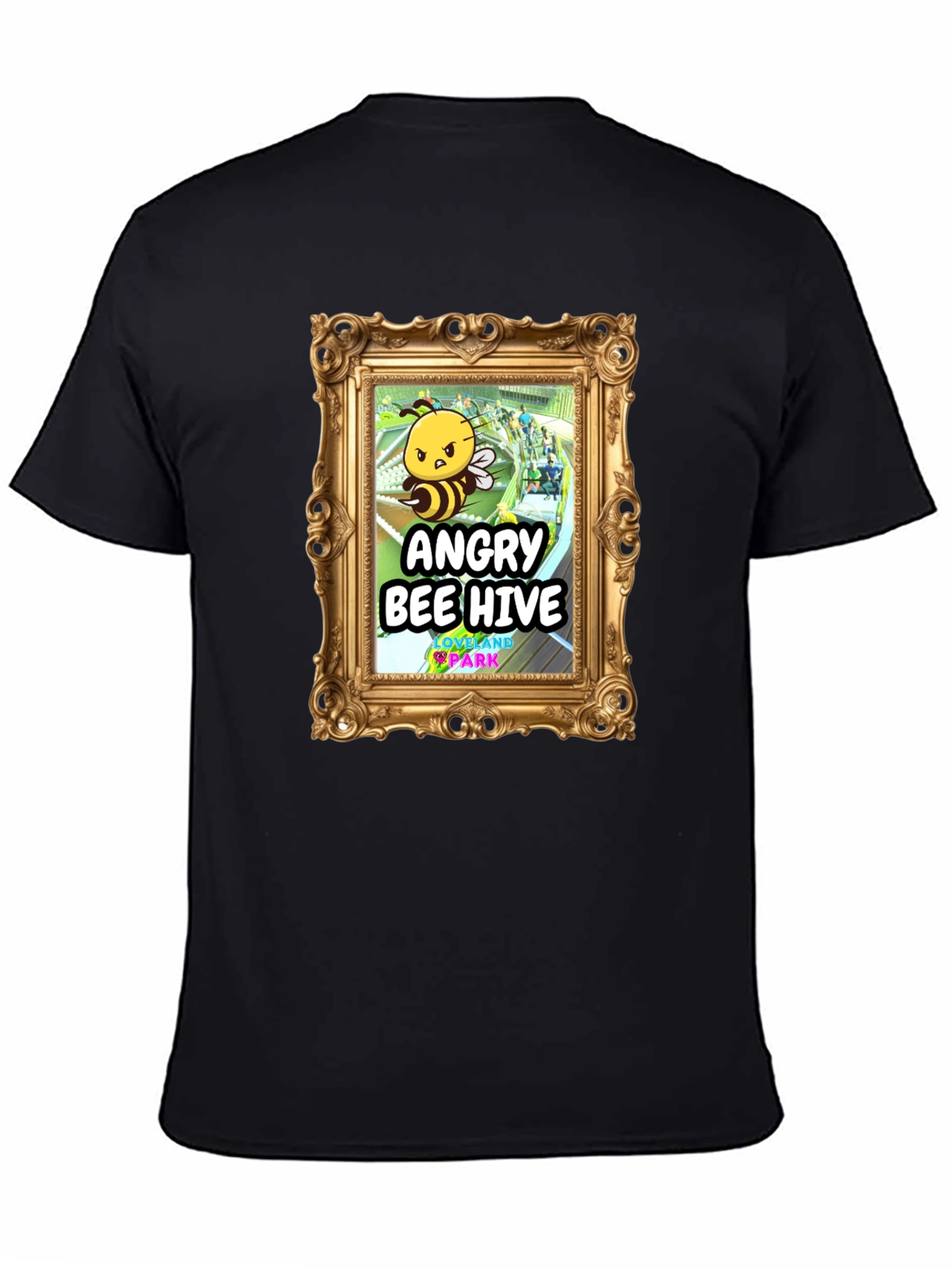 Camiseta Negra Angry Bee Hive
