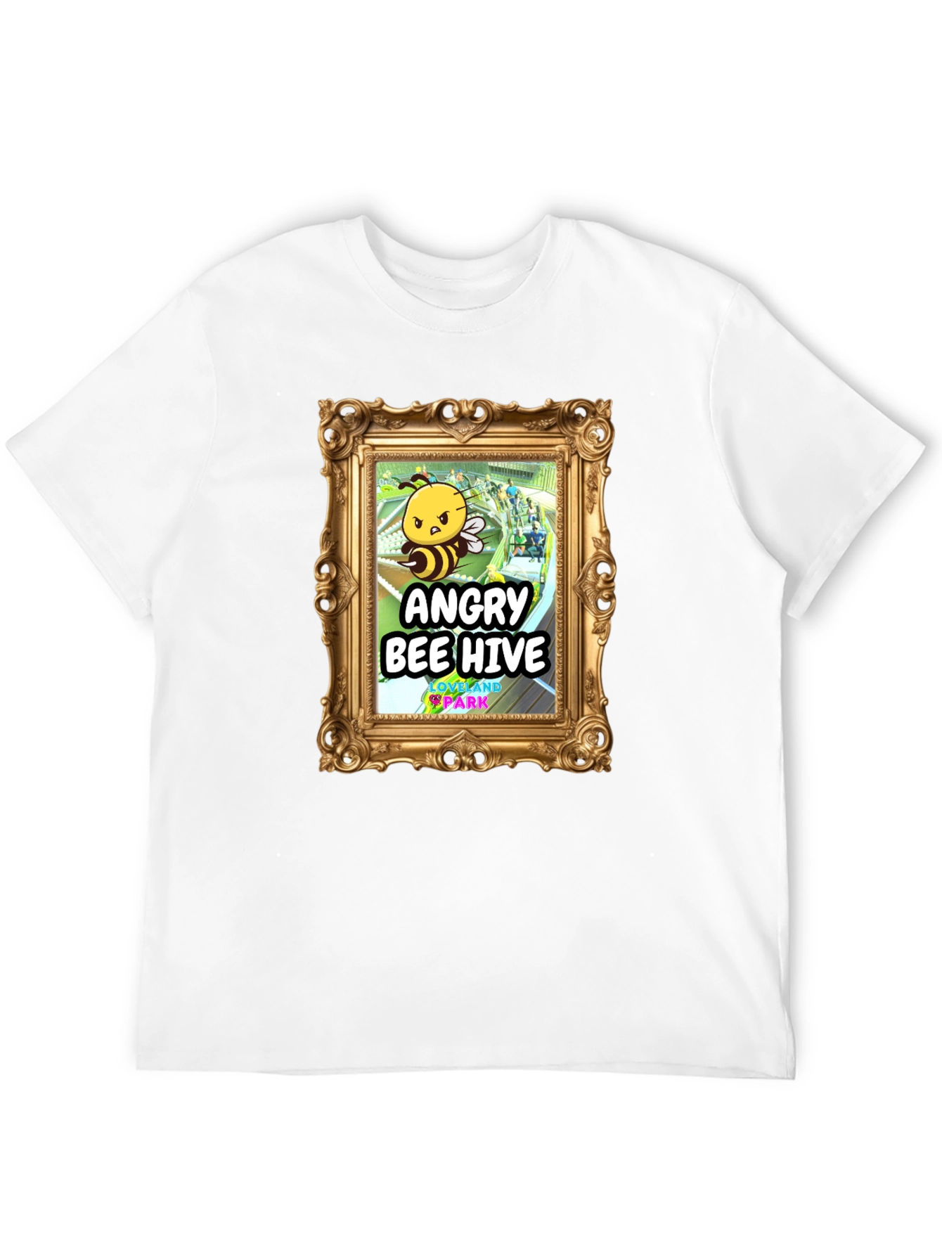 Camiseta Negra Angry Bee Hive