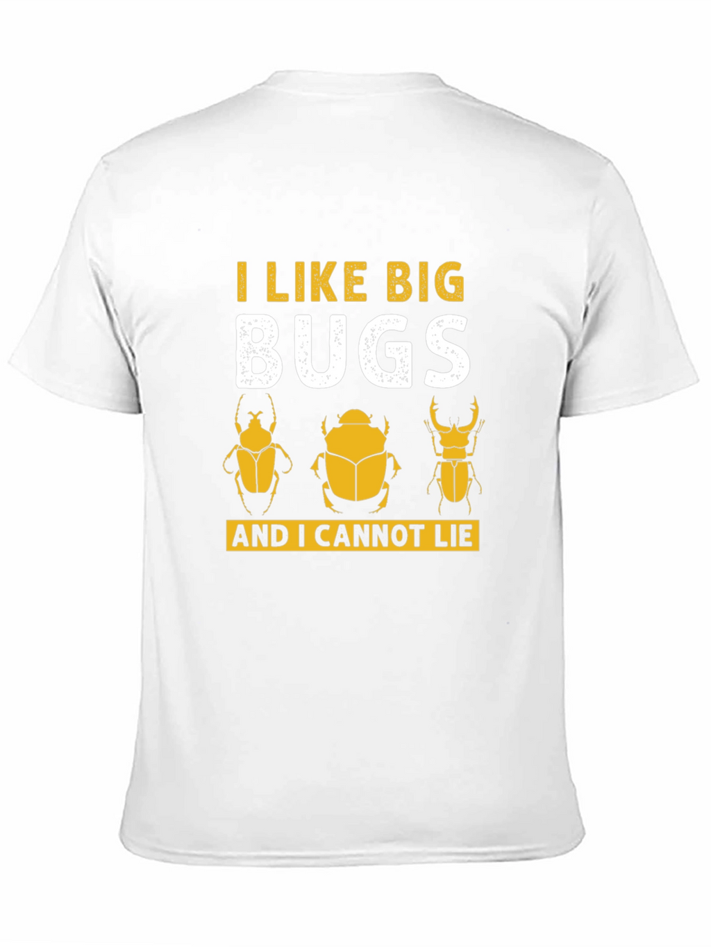 Camiseta Negra con Diseño de Insectos Divertido