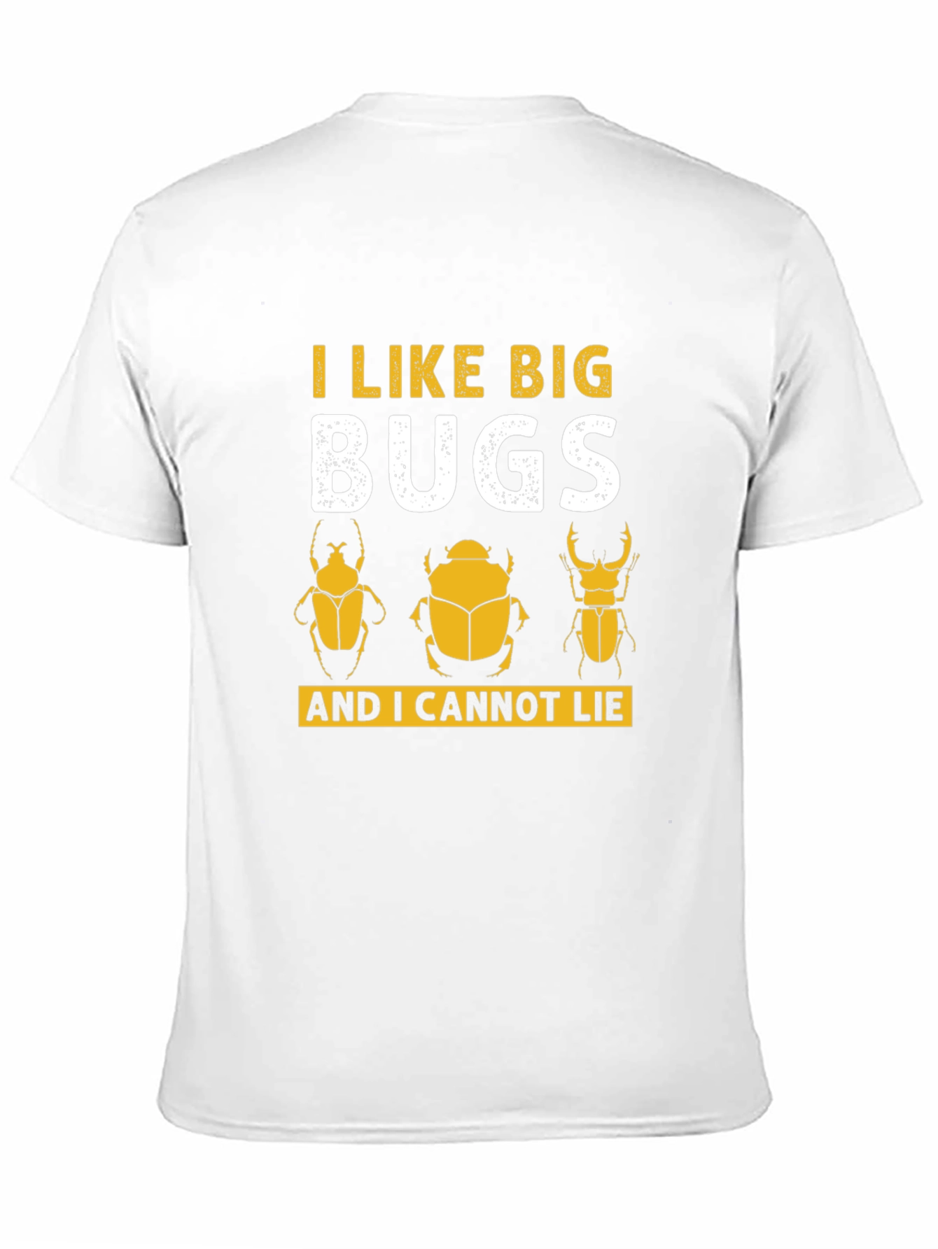 Camiseta Negra con Diseño de Insectos Divertido