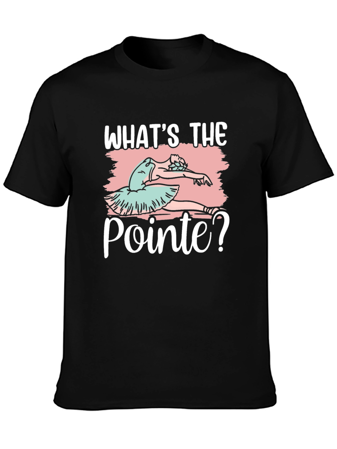 Camiseta Negra Ballet Whats the Pointe?