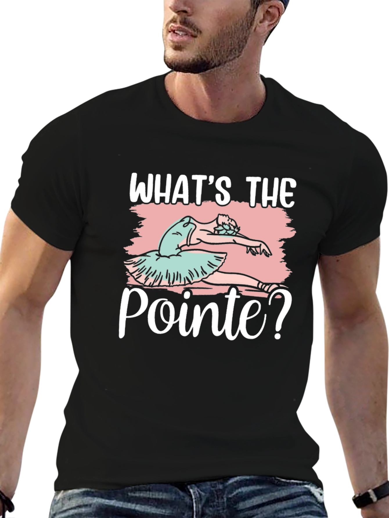 Camiseta Negra Ballet Whats the Pointe?