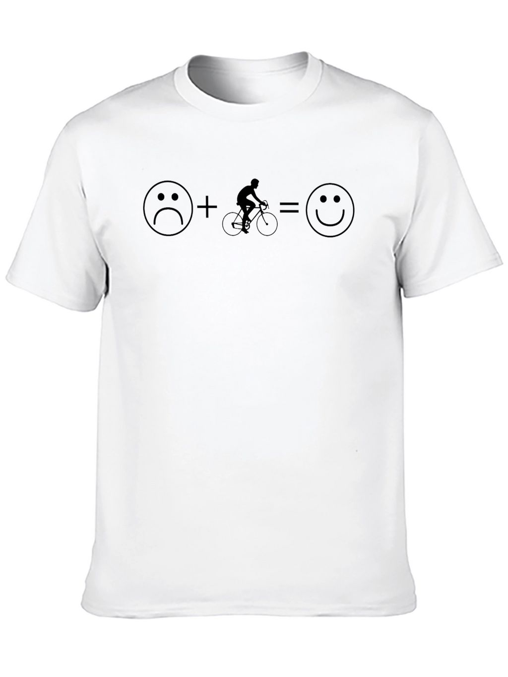 Camiseta Negra con Diseño Ciclismo