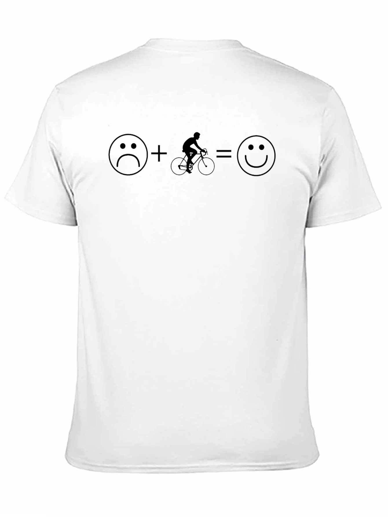 Camiseta Negra con Diseño Ciclismo