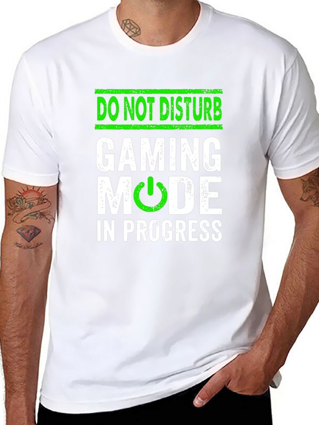 Camiseta Hombre Negra Gaming Mode
