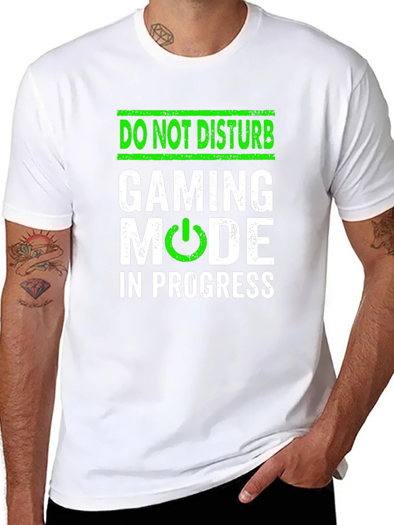 Camiseta Hombre Negra Gaming Mode