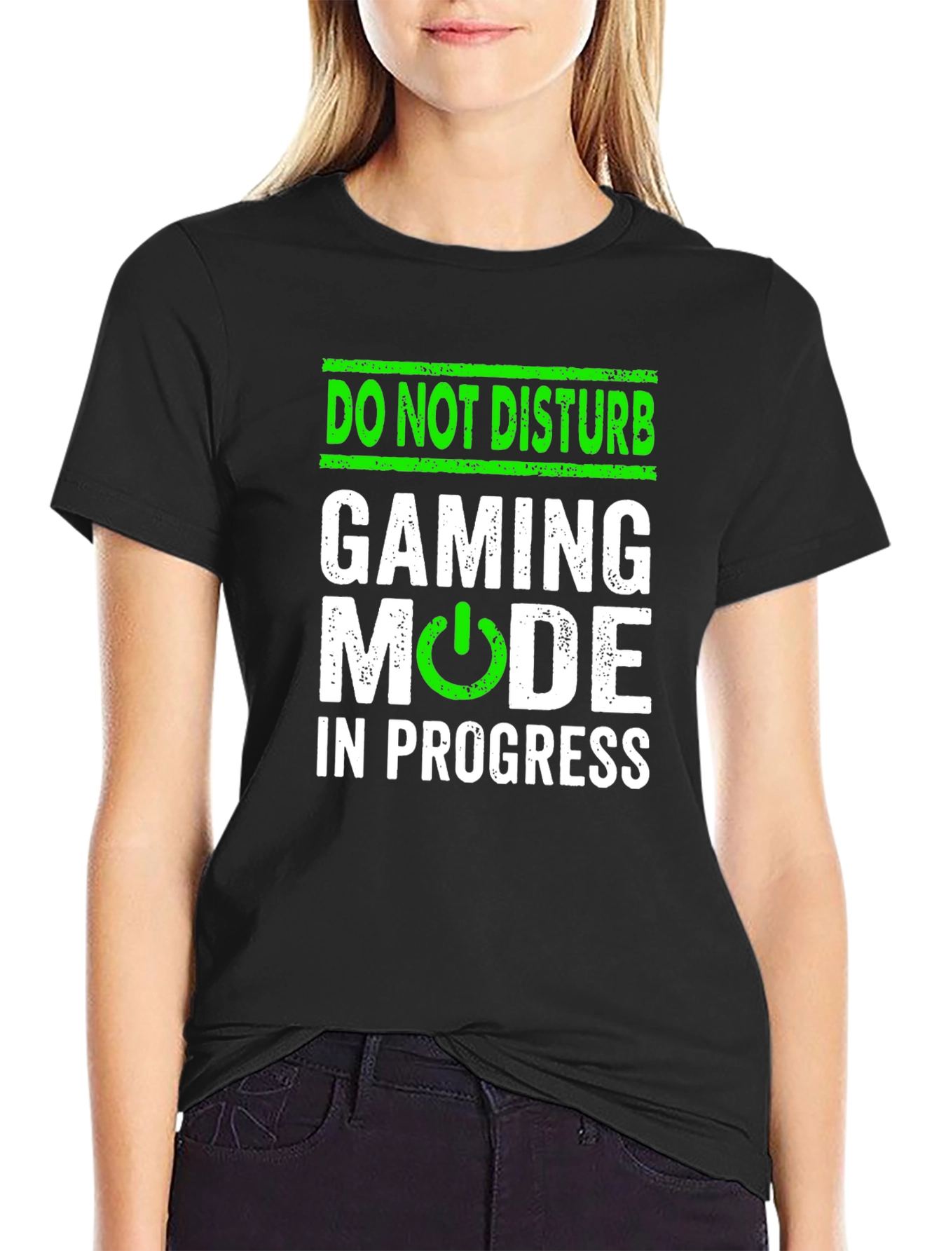 Camiseta Hombre Negra Gaming Mode