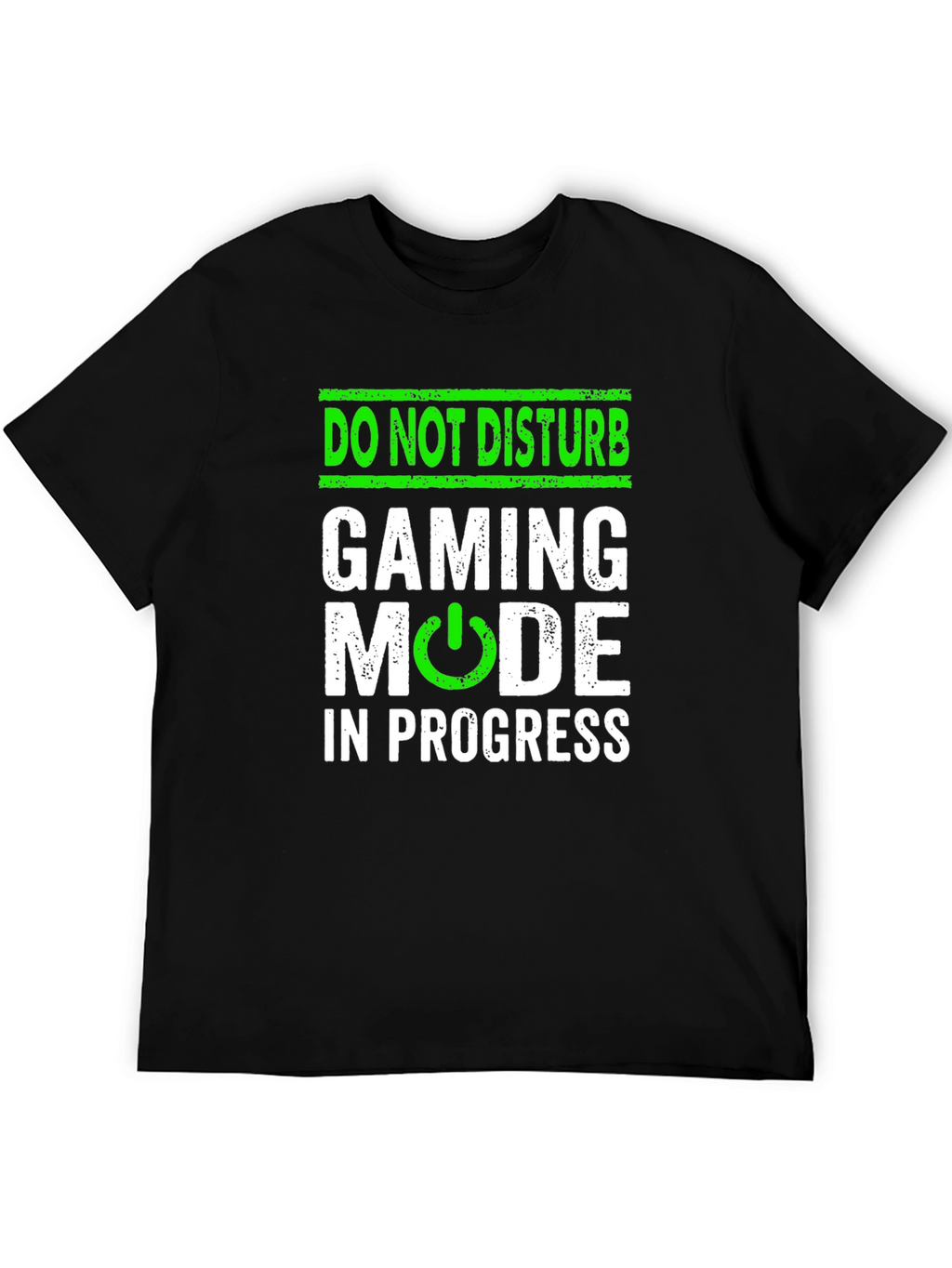 Camiseta Hombre Negra Gaming Mode