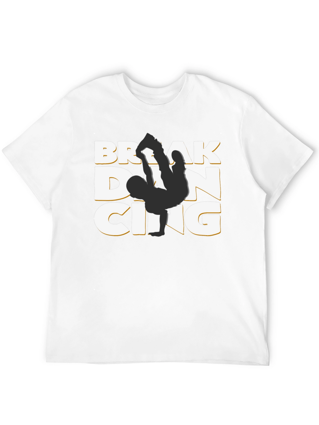Camiseta Negra Break Dancing Estilo Urbano