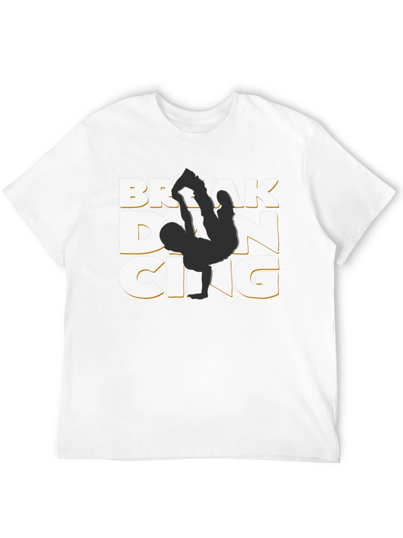 Camiseta Negra Break Dancing Estilo Urbano
