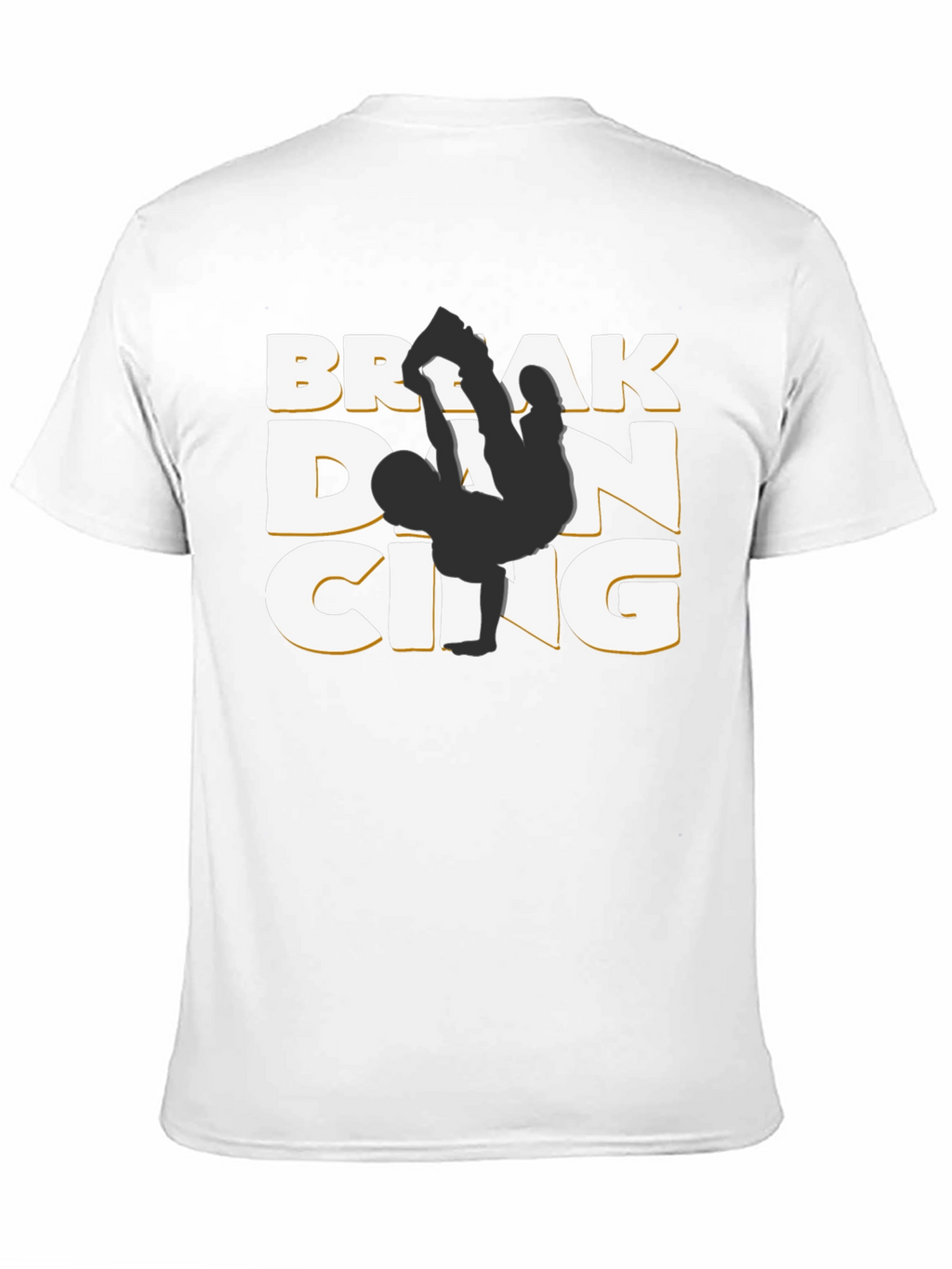 Camiseta Negra Break Dancing Estilo Urbano