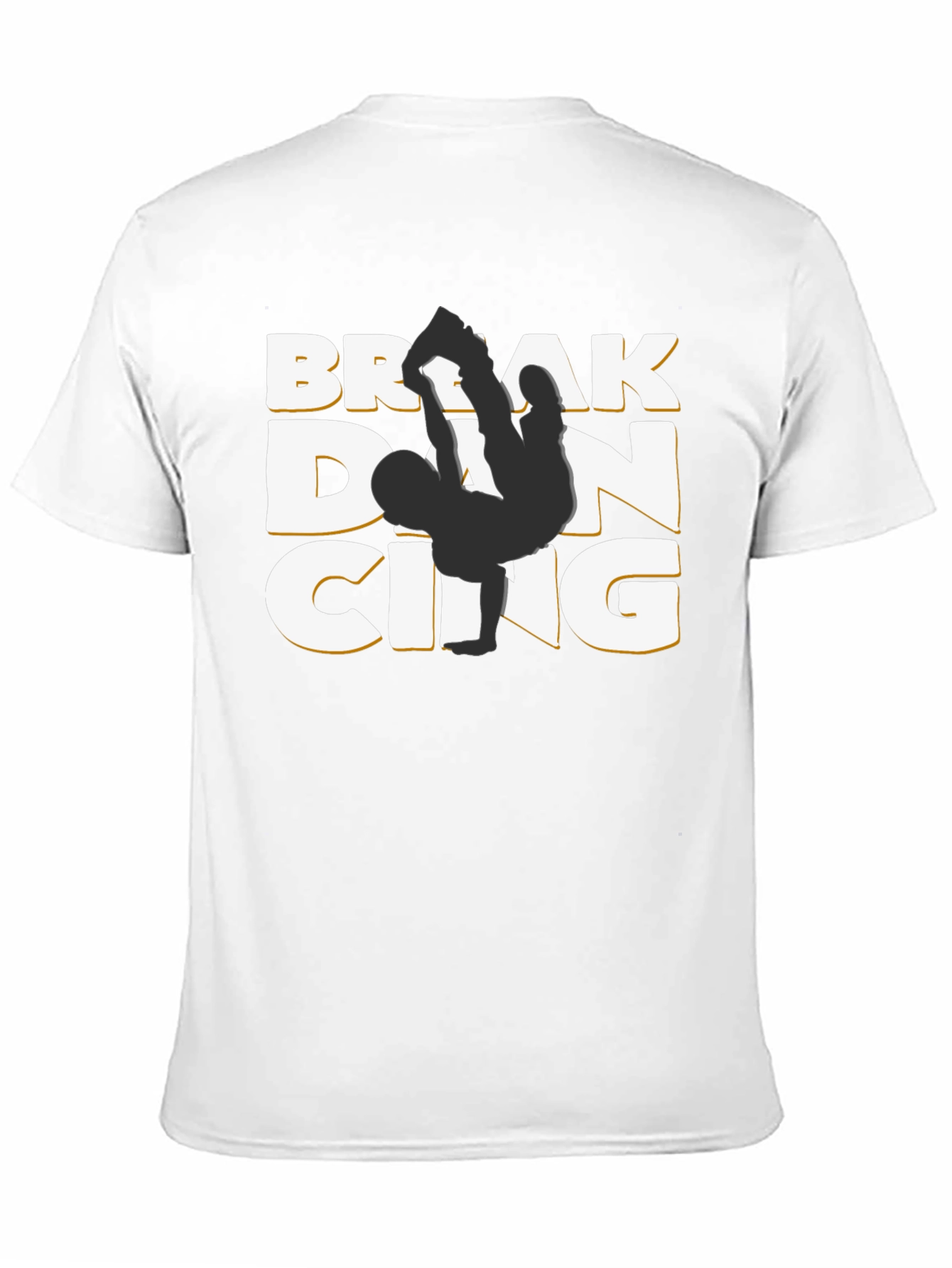 Camiseta Negra Break Dancing Estilo Urbano