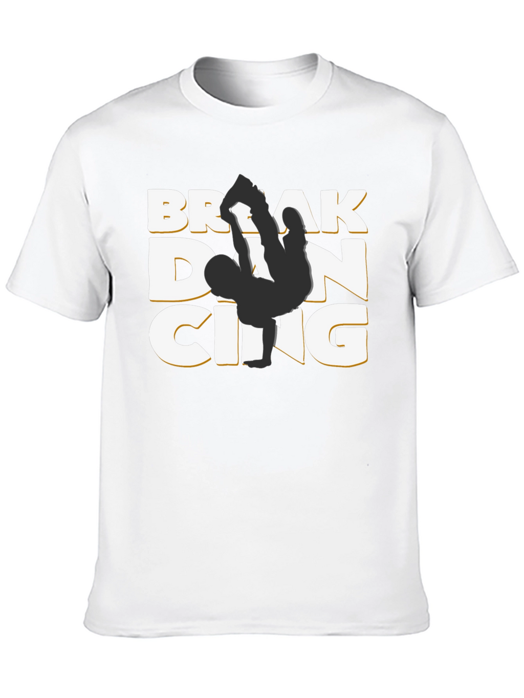 Camiseta Negra Break Dancing Estilo Urbano