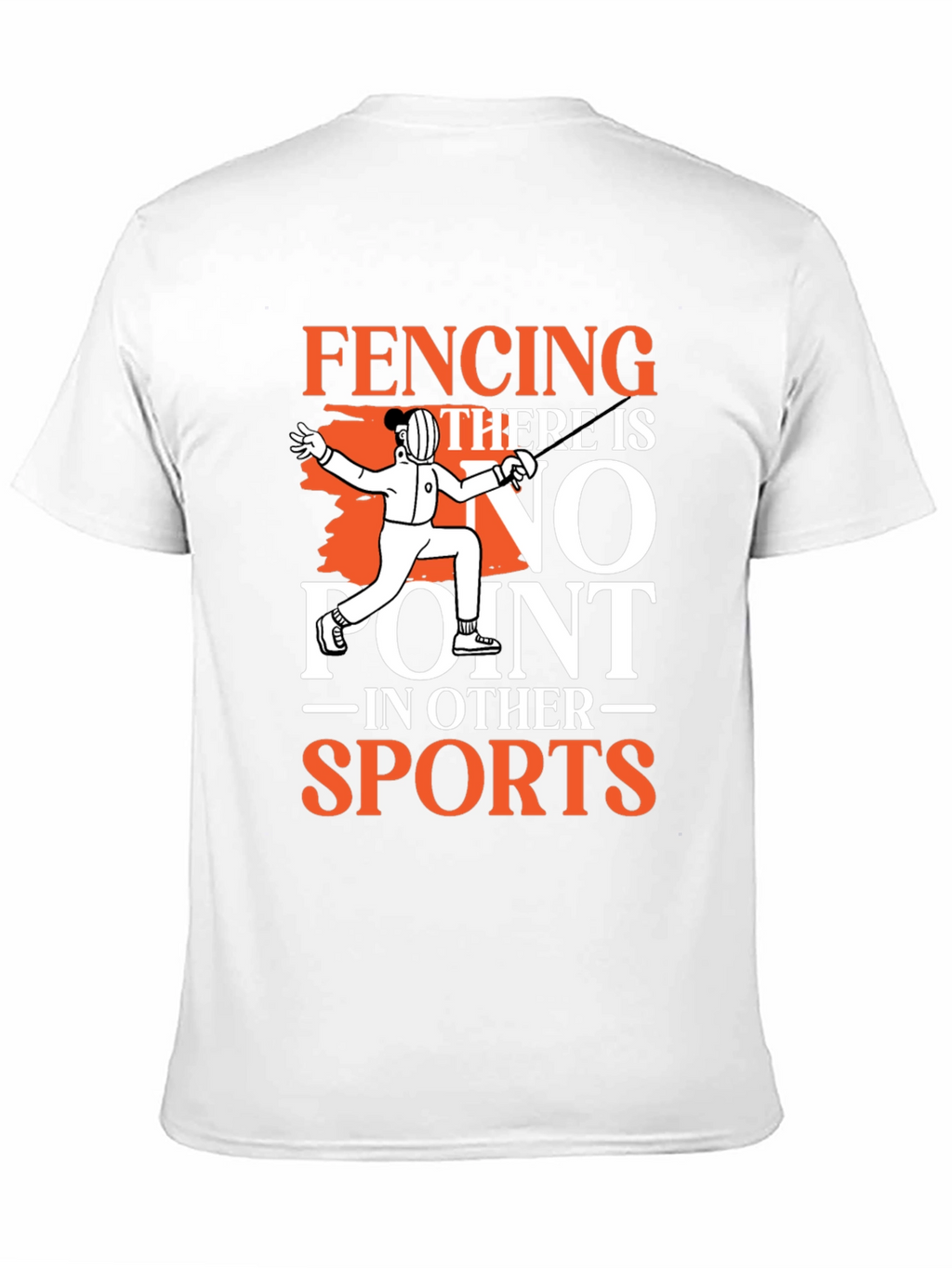 Camiseta Negra con Diseño de Esgrima Divertido