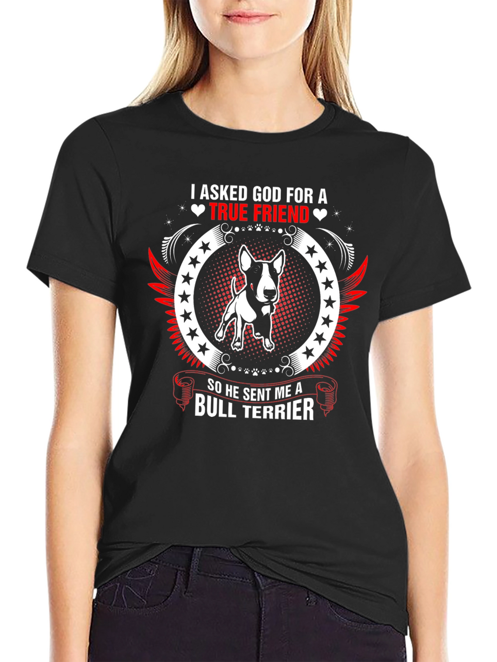 Camiseta Hombre Bull Terrier - Amigo Verdadero