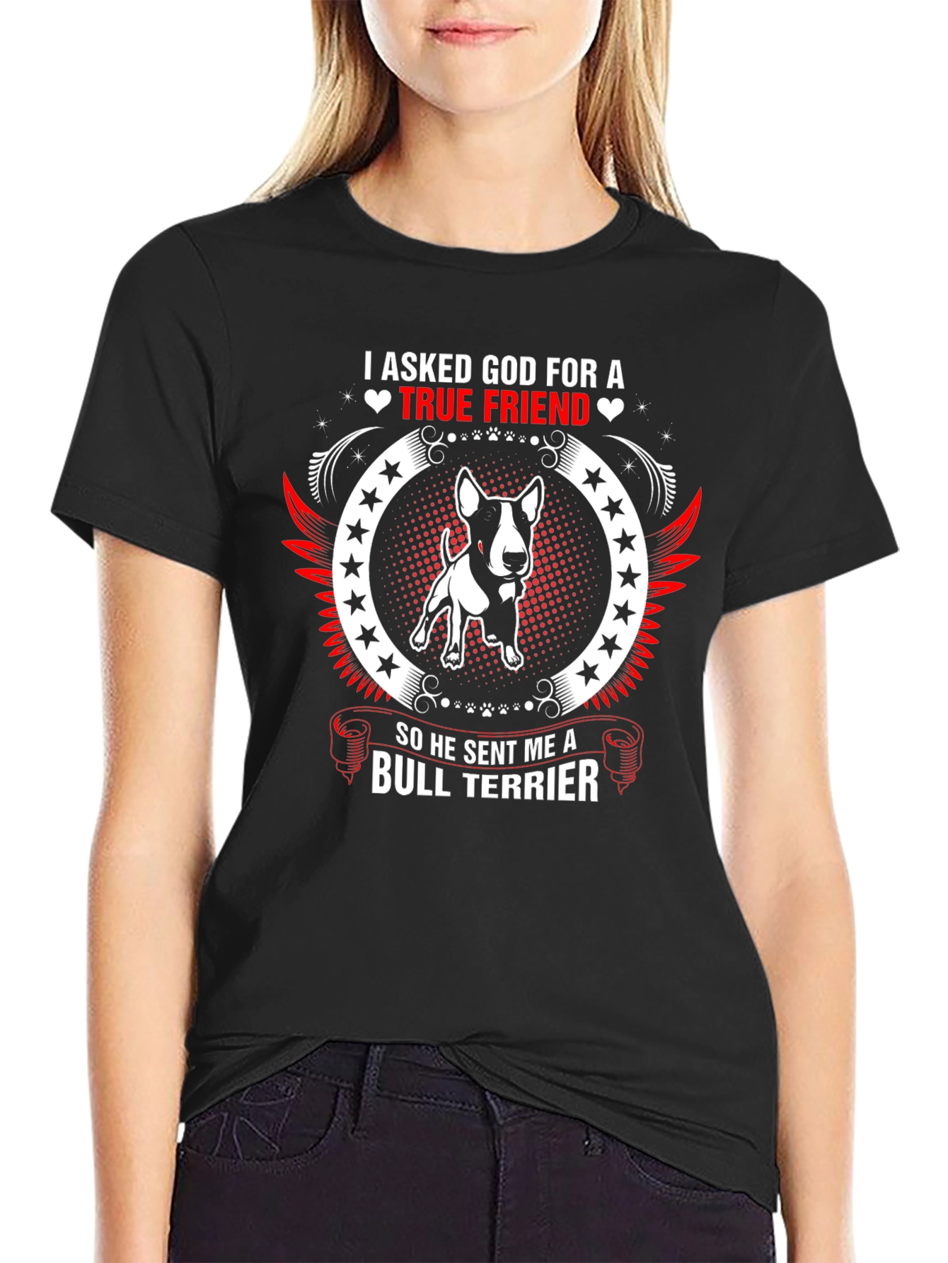 Camiseta Hombre Bull Terrier - Amigo Verdadero