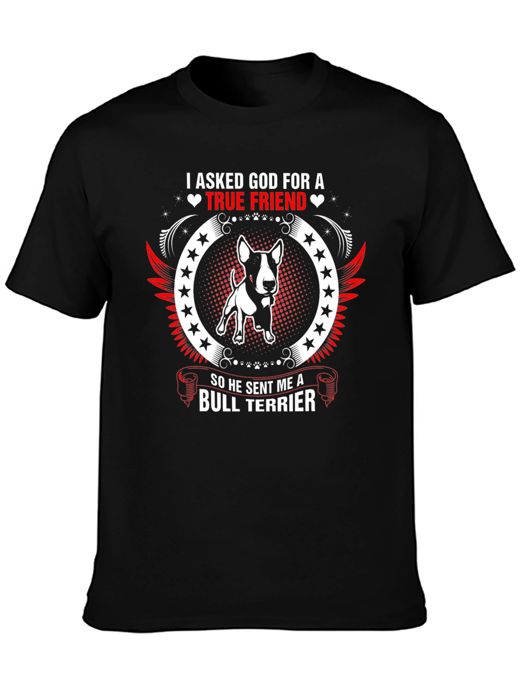 Camiseta Hombre Bull Terrier - Amigo Verdadero