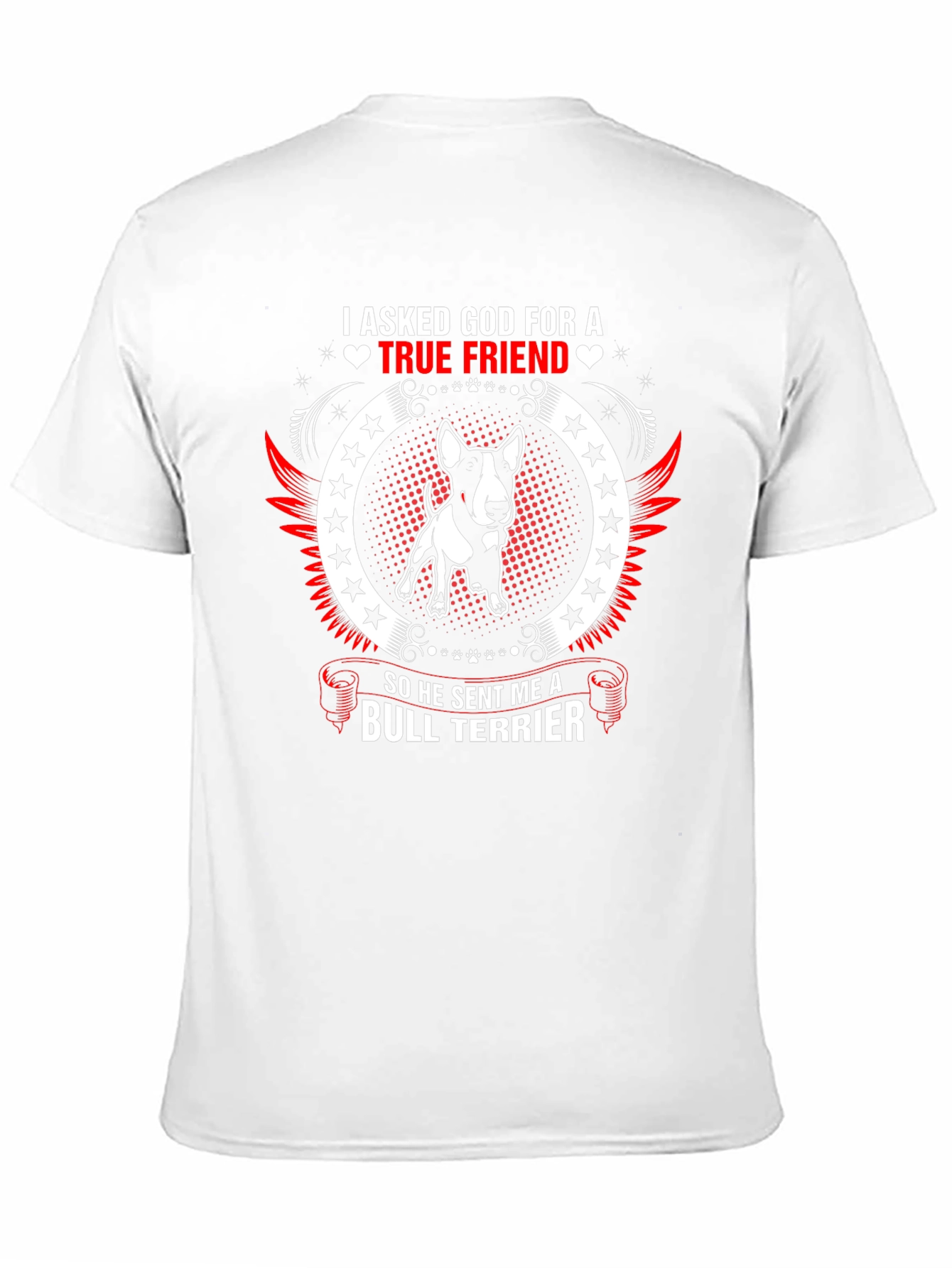 Camiseta Hombre Bull Terrier - Amigo Verdadero