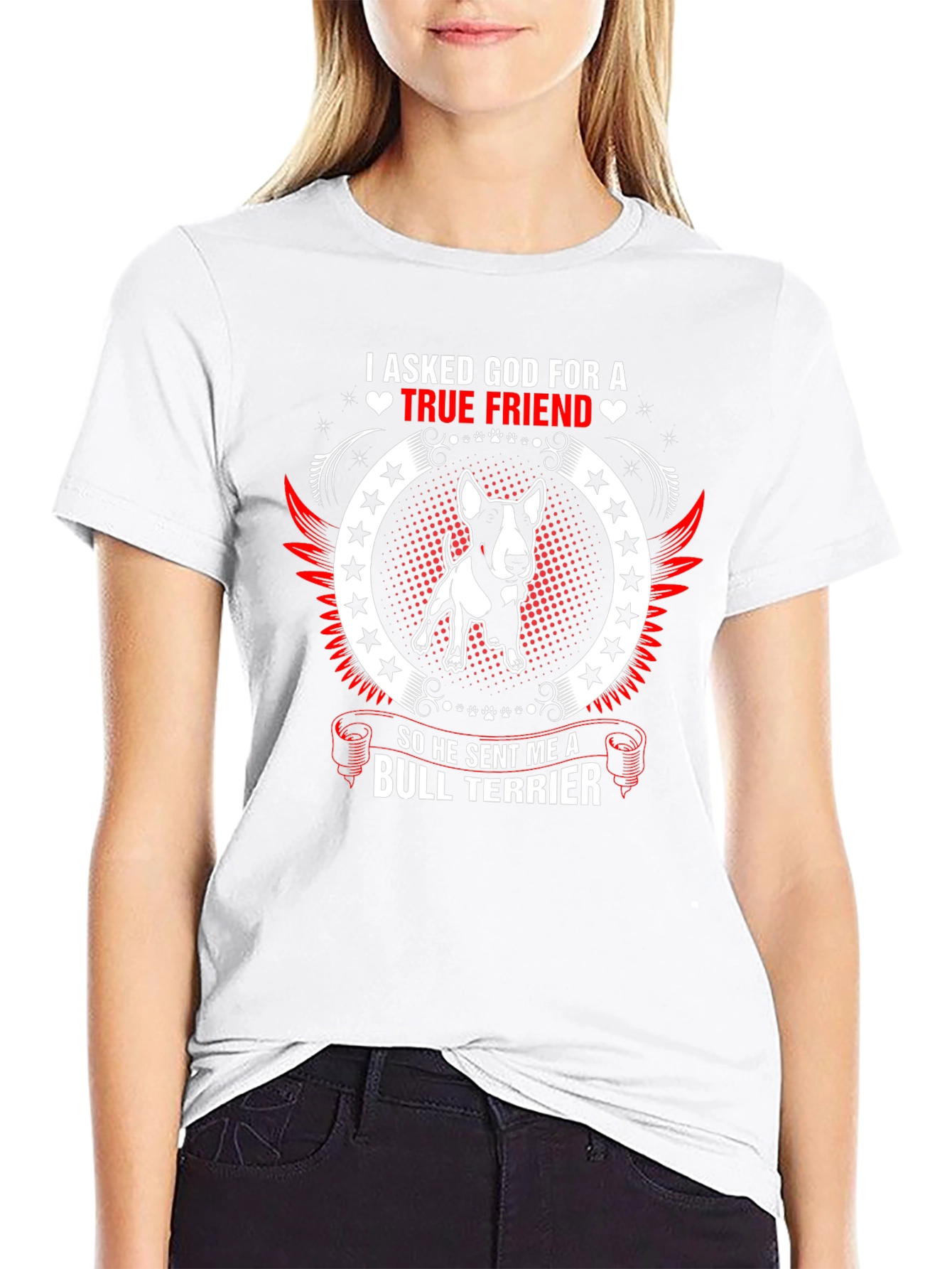 Camiseta Hombre Bull Terrier - Amigo Verdadero