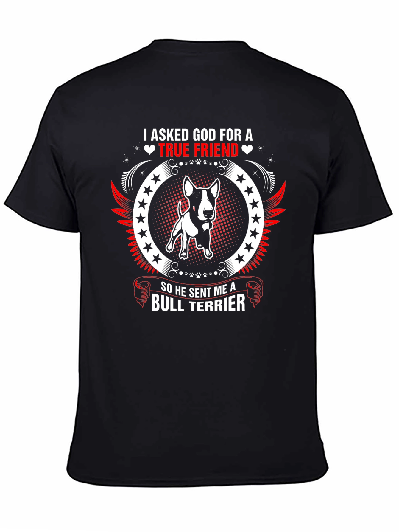 Camiseta Hombre Bull Terrier - Amigo Verdadero