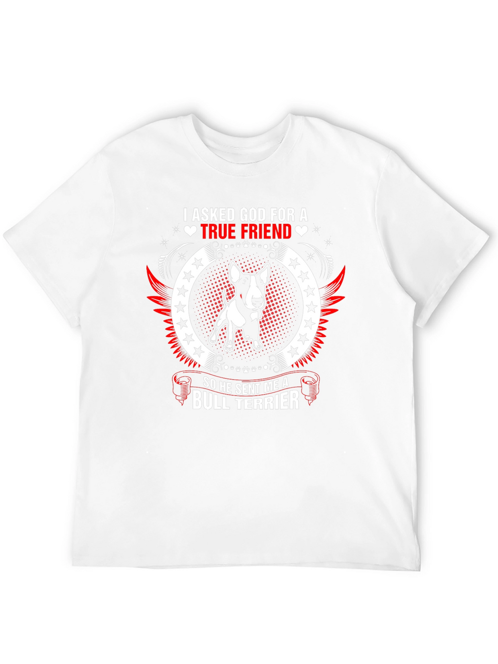 Camiseta Hombre Bull Terrier - Amigo Verdadero