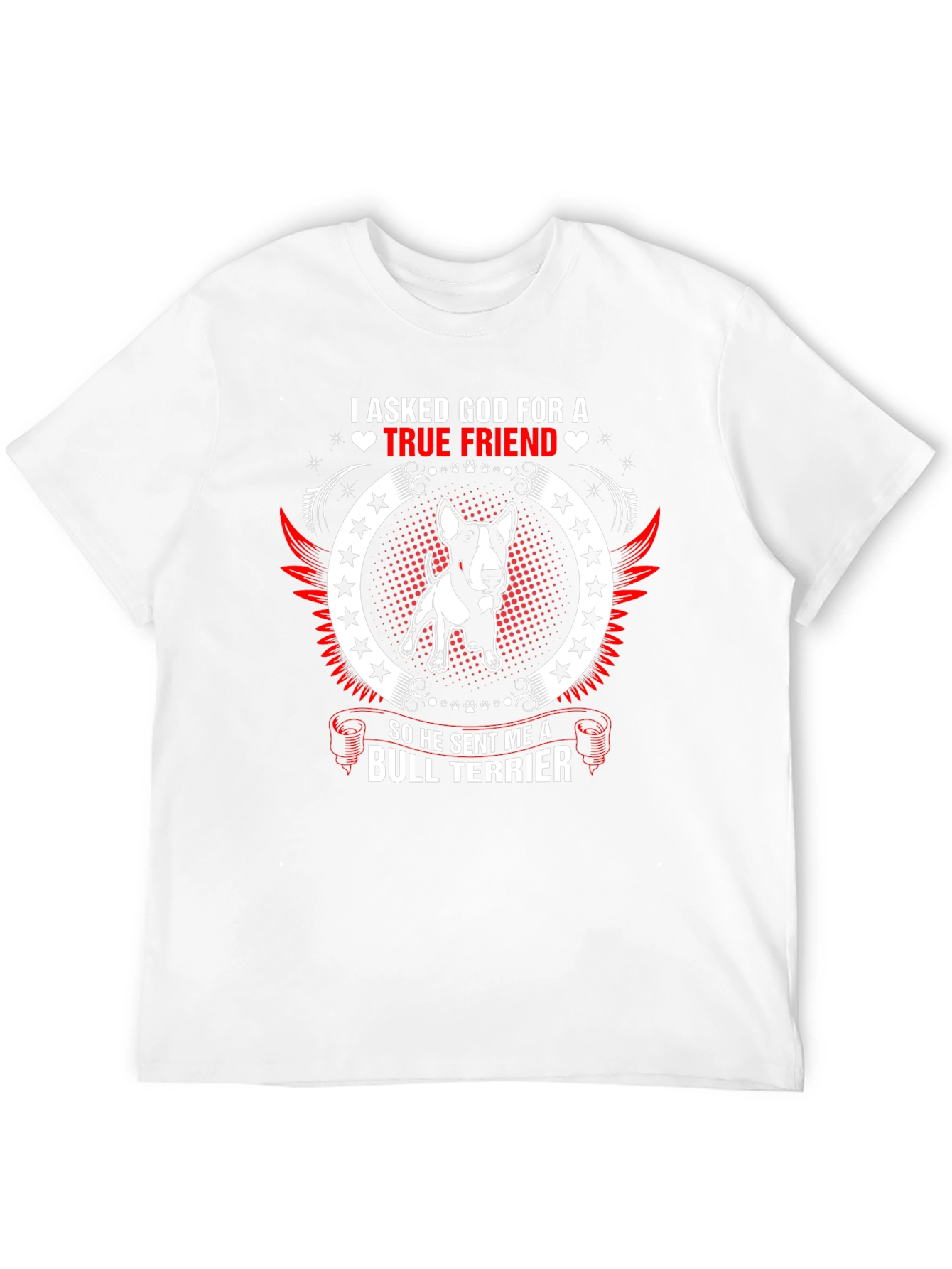 Camiseta Hombre Bull Terrier - Amigo Verdadero