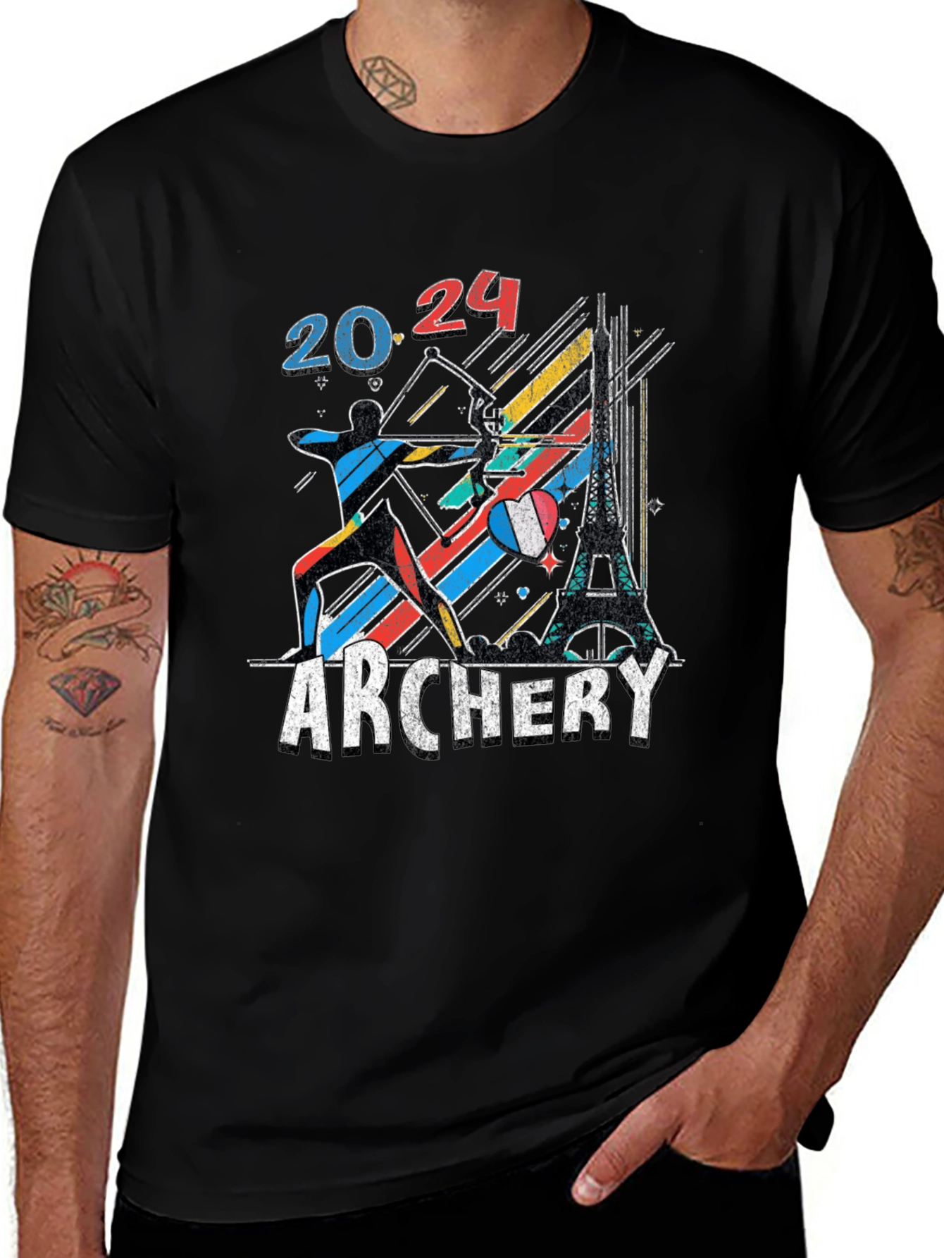 Camiseta Negra Arco París 2024