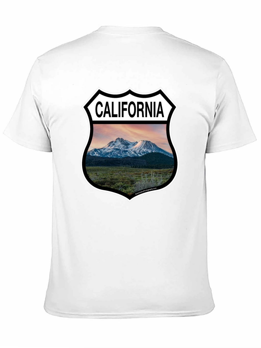Camiseta Negra California Landscape para Hombre
