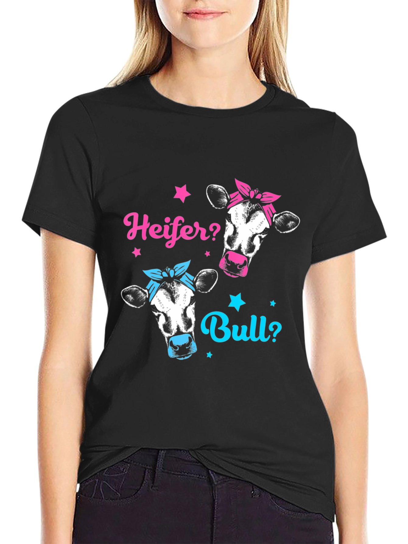 Camiseta Divertida de Género Revelación: ¿Vaca o Toro?