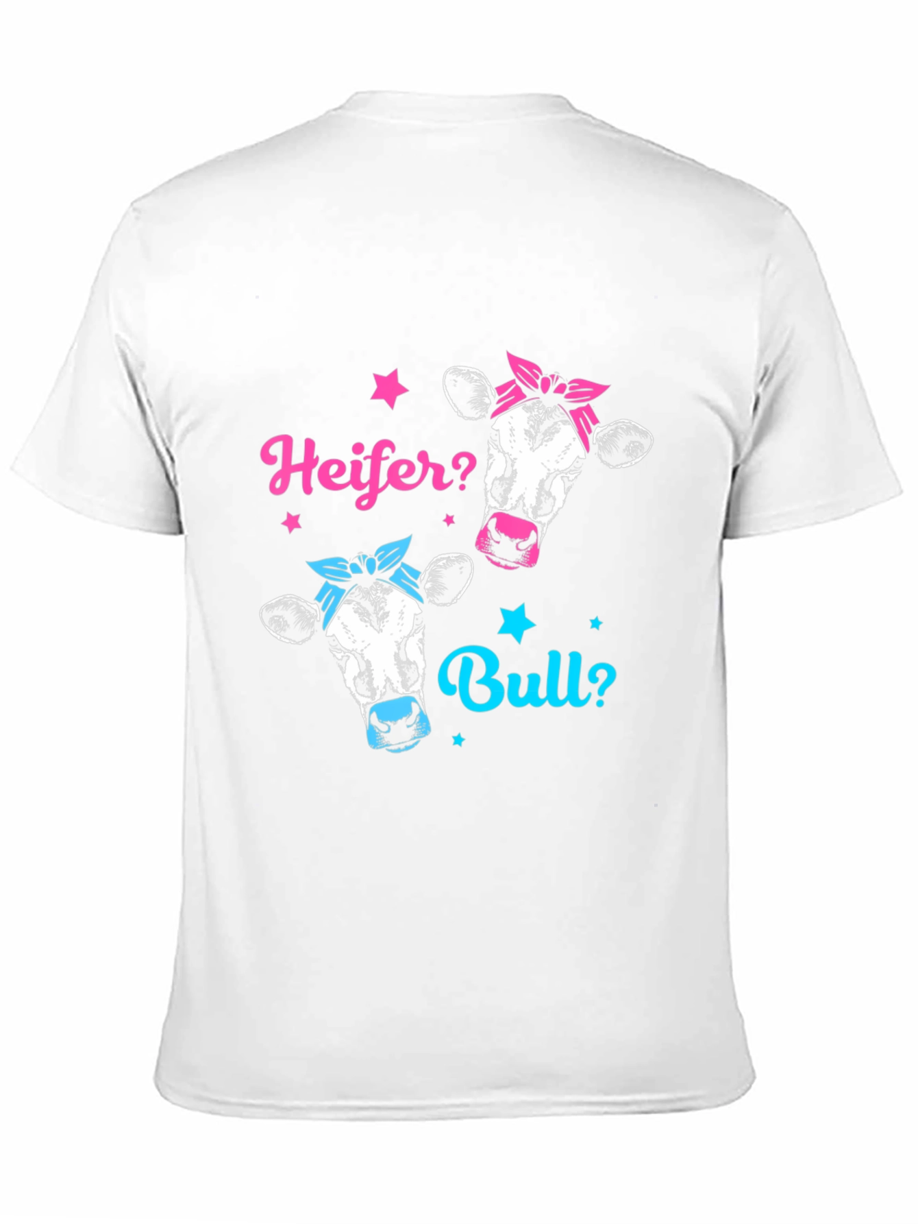 Camiseta Divertida de Género Revelación: ¿Vaca o Toro?