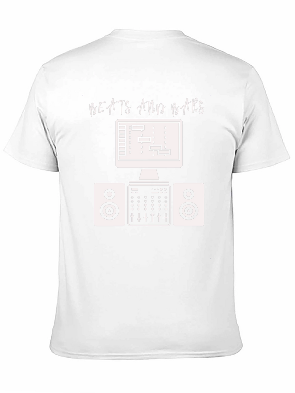 Camiseta Negra Beats and Bars Música Producción