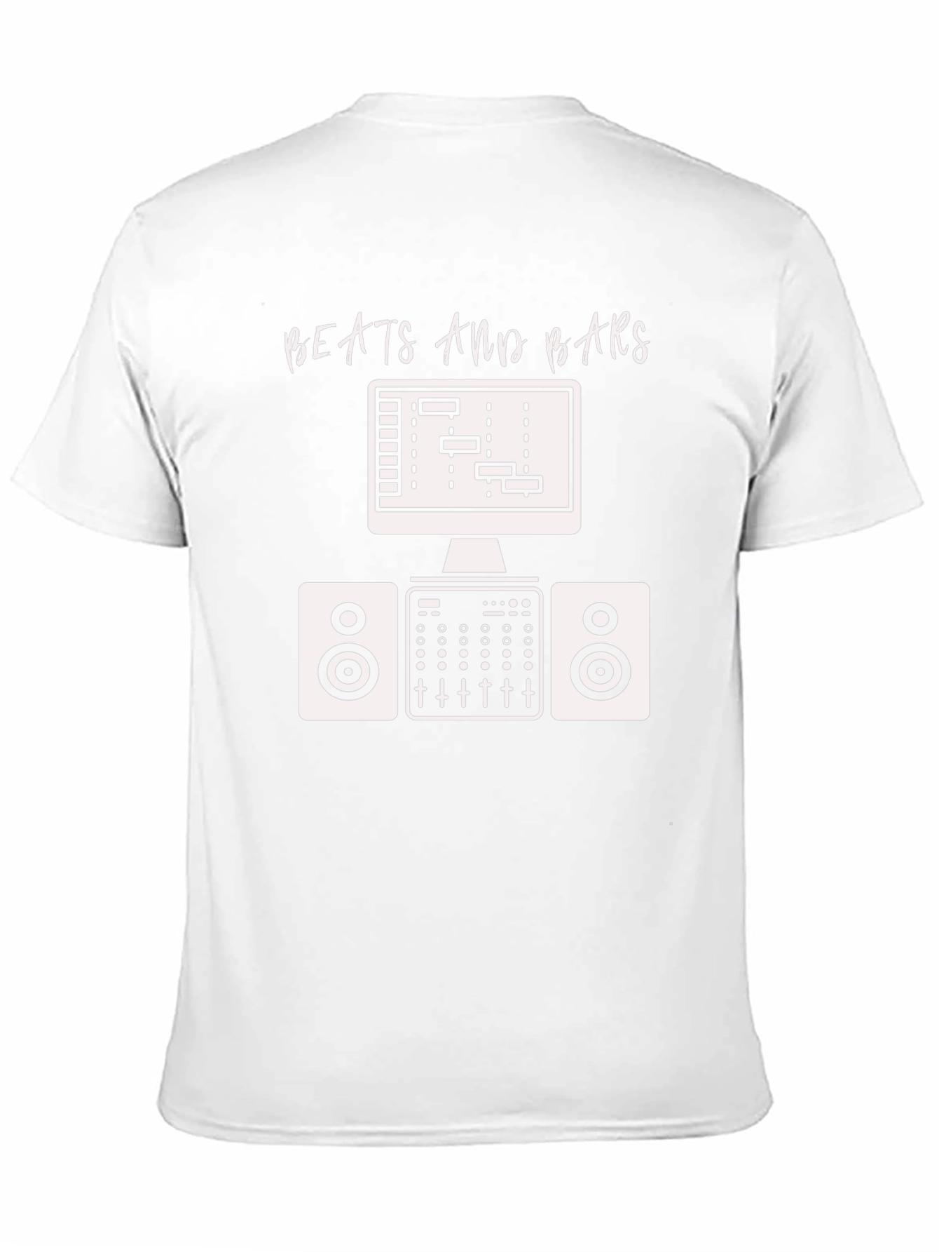 Camiseta Negra Beats and Bars Música Producción