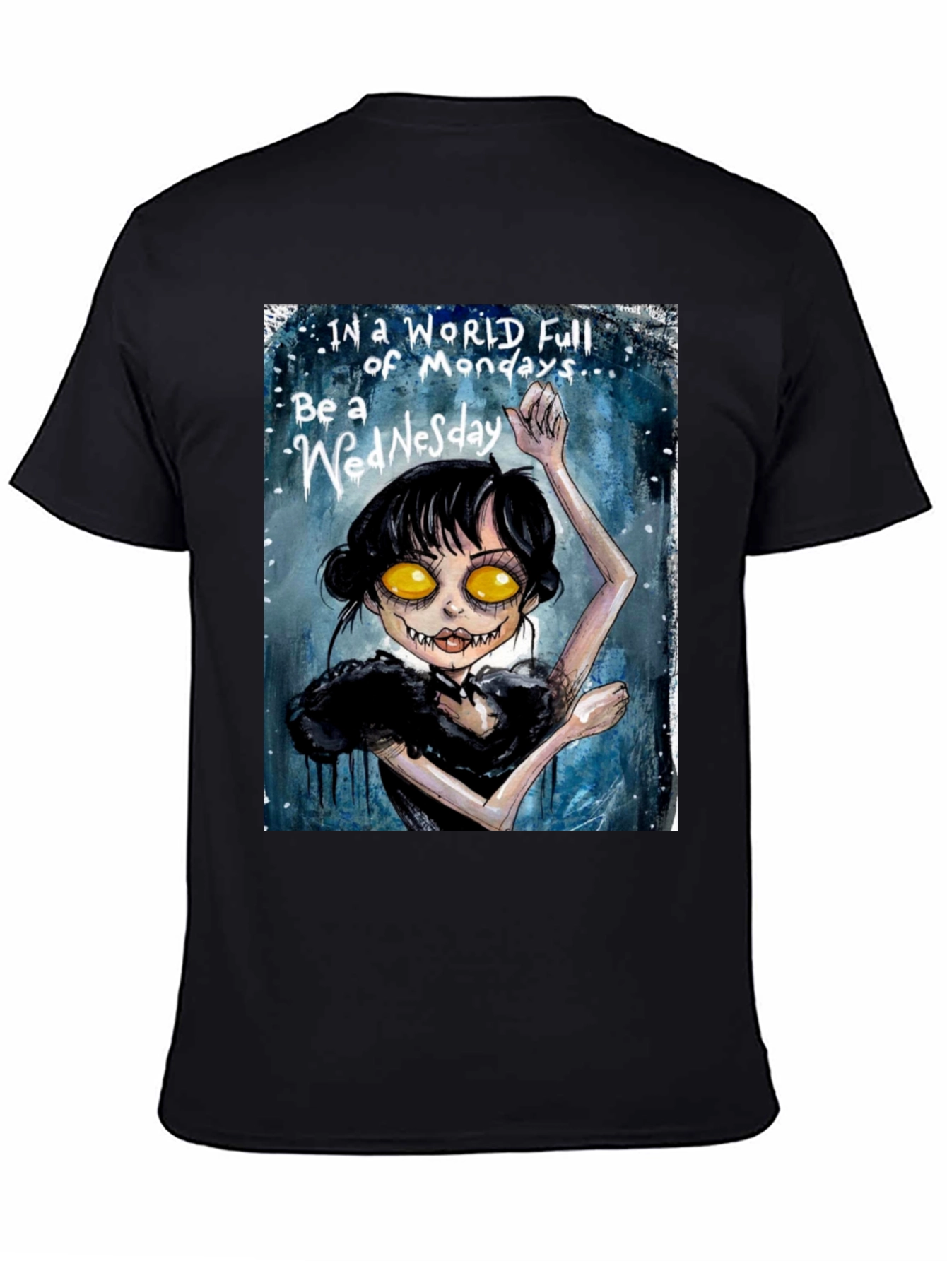 Camiseta Gráfica Miércoles Addams - Sé un Miércoles