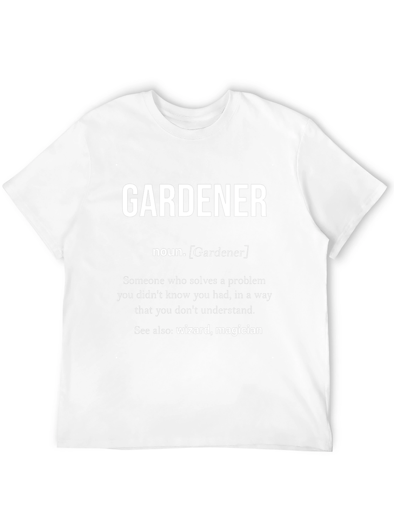 Camiseta Negra con Definición de Jardinero