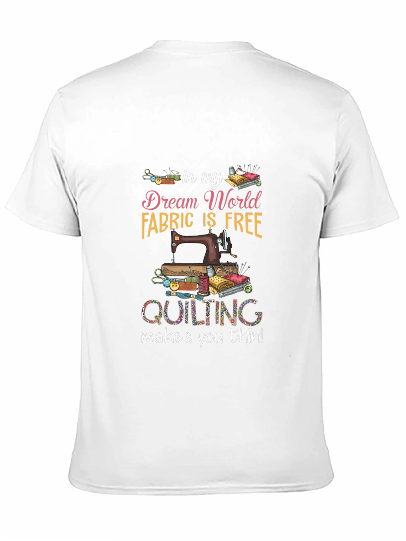 Camiseta Negra con Diseño de Costura y Quilt