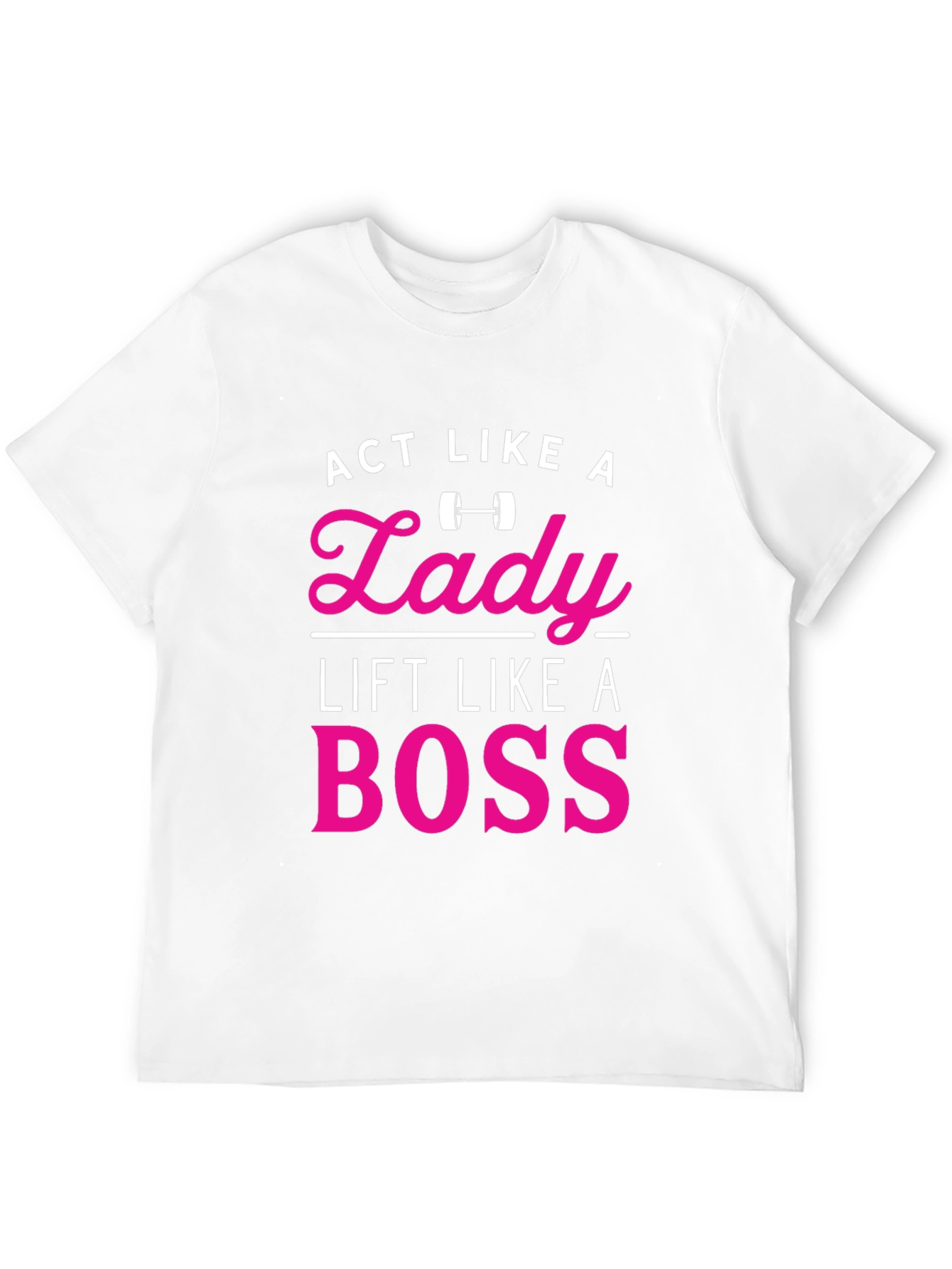 Camiseta Negra con Diseño Act Like a Lady