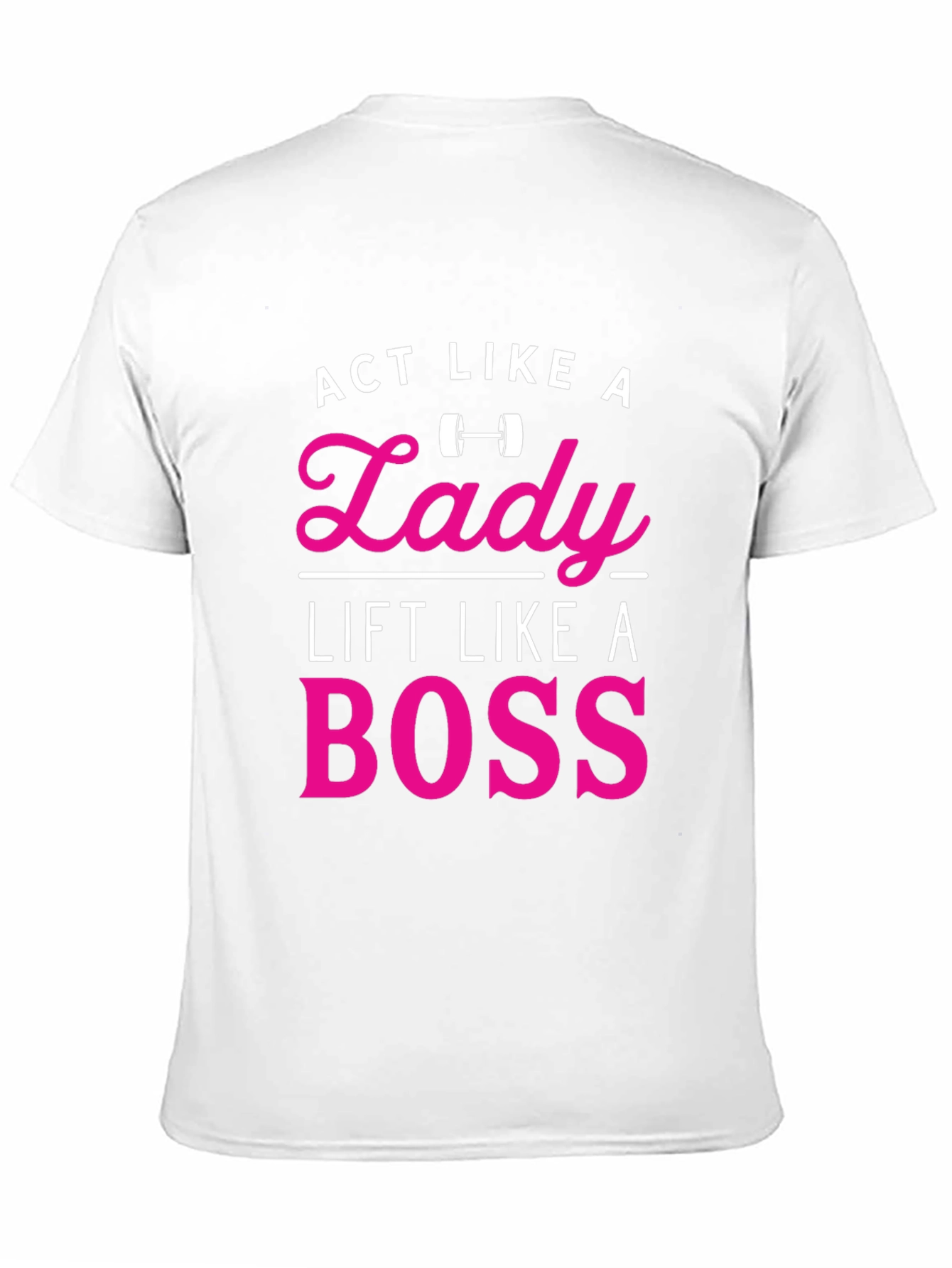 Camiseta Negra con Diseño Act Like a Lady