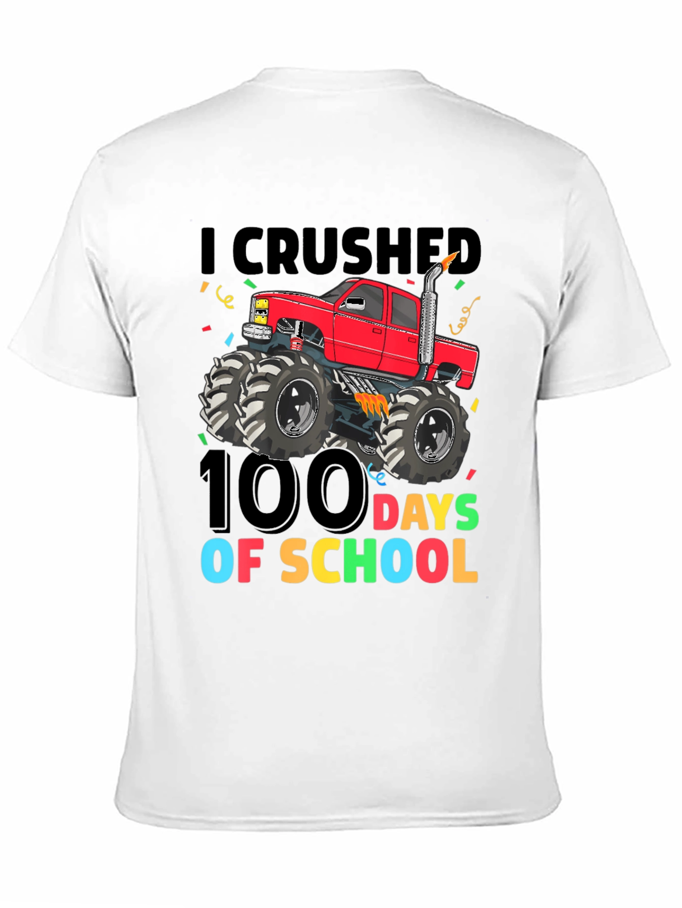 Camiseta 100 Días de Escuela con Camioneta Monstruo