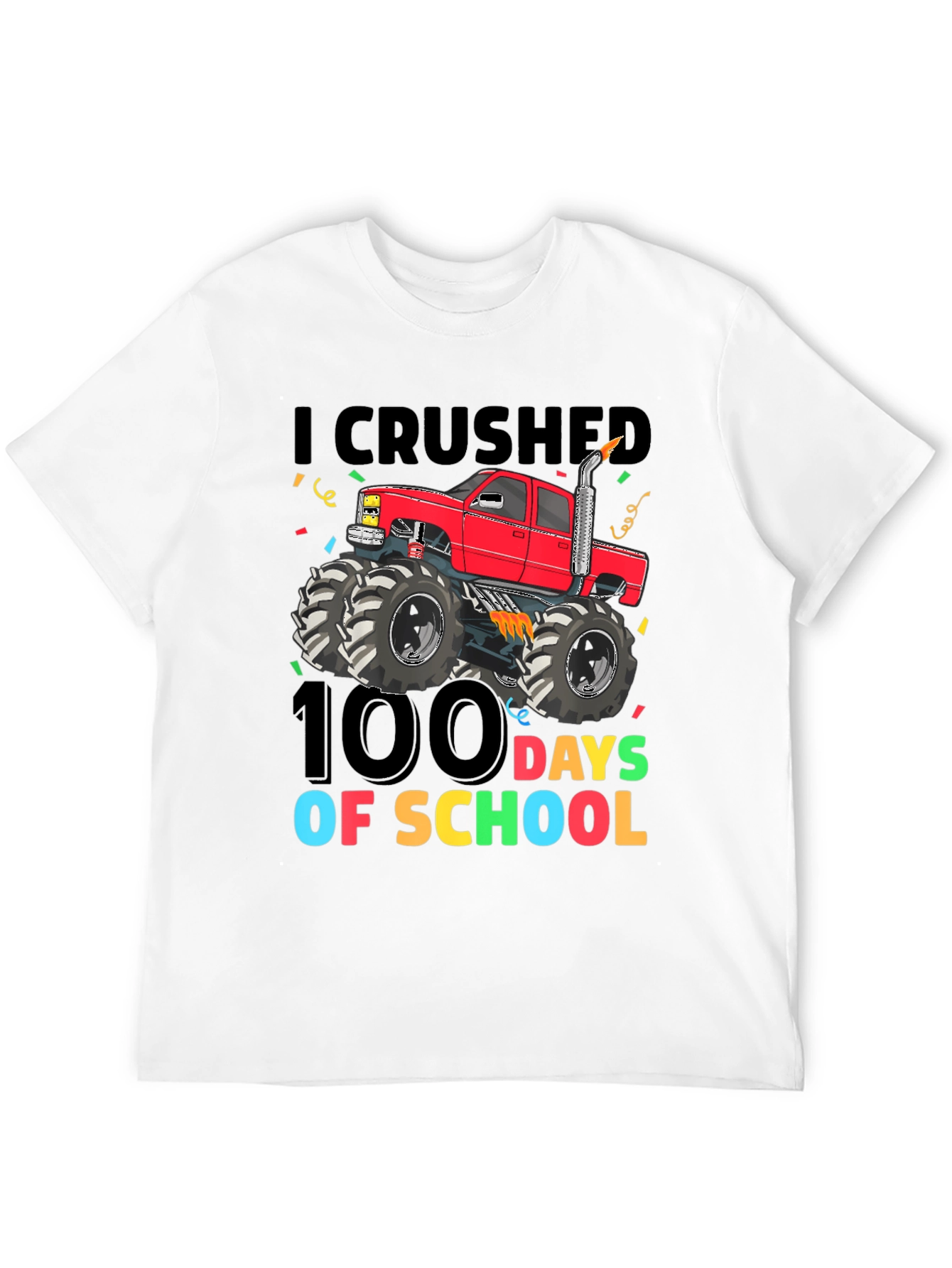 Camiseta 100 Días de Escuela con Camioneta Monstruo