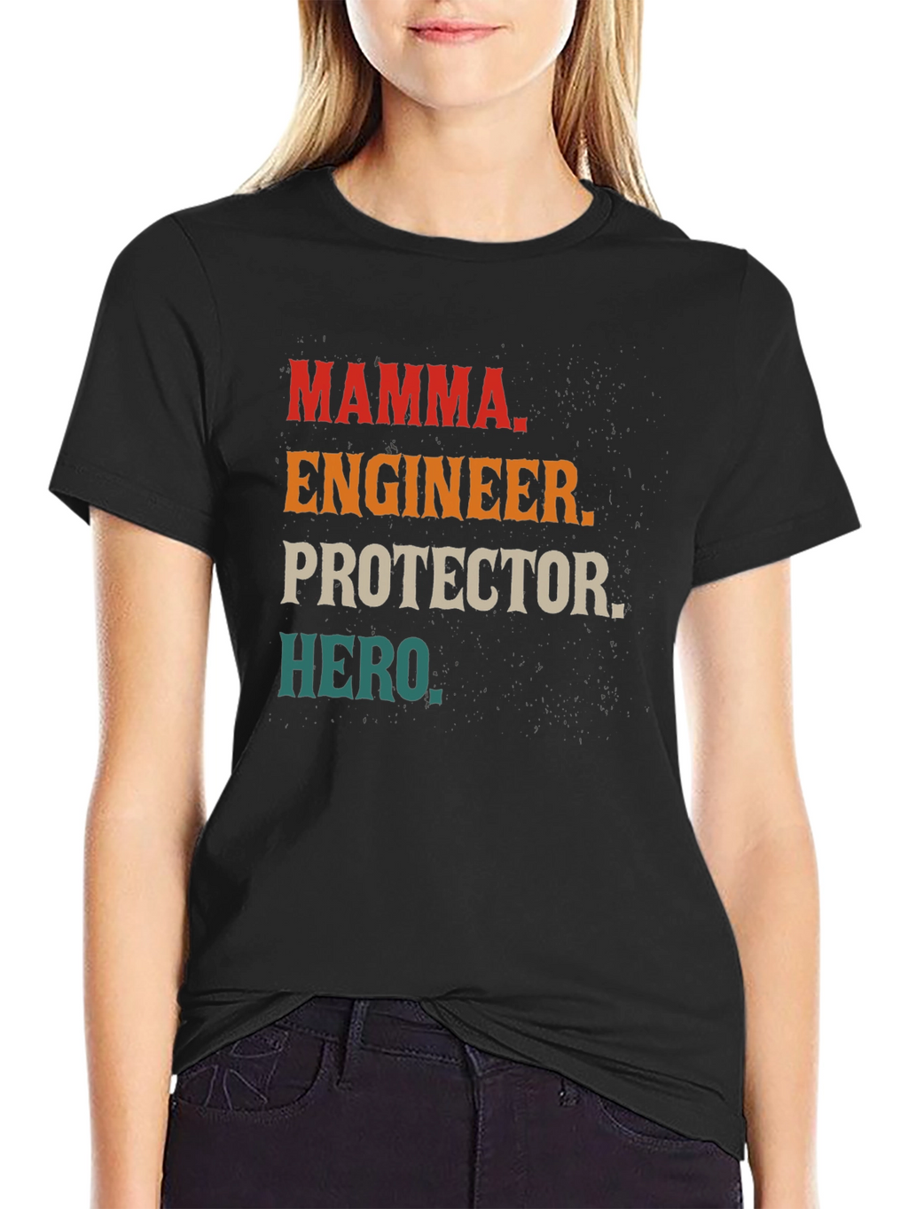 Camiseta Hombre: Mamá Ingeniera Protectora Heroína