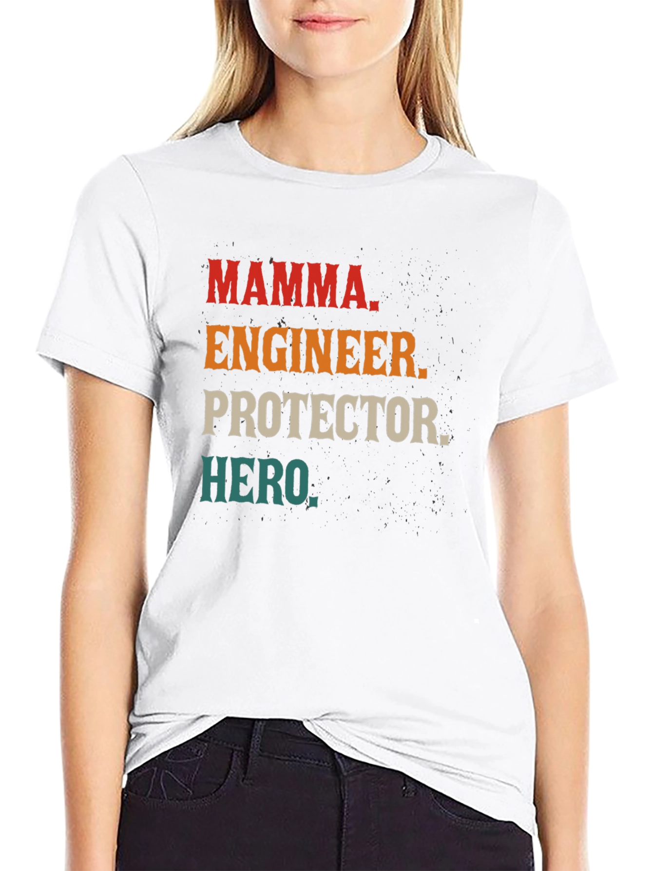 Camiseta Hombre: Mamá Ingeniera Protectora Heroína
