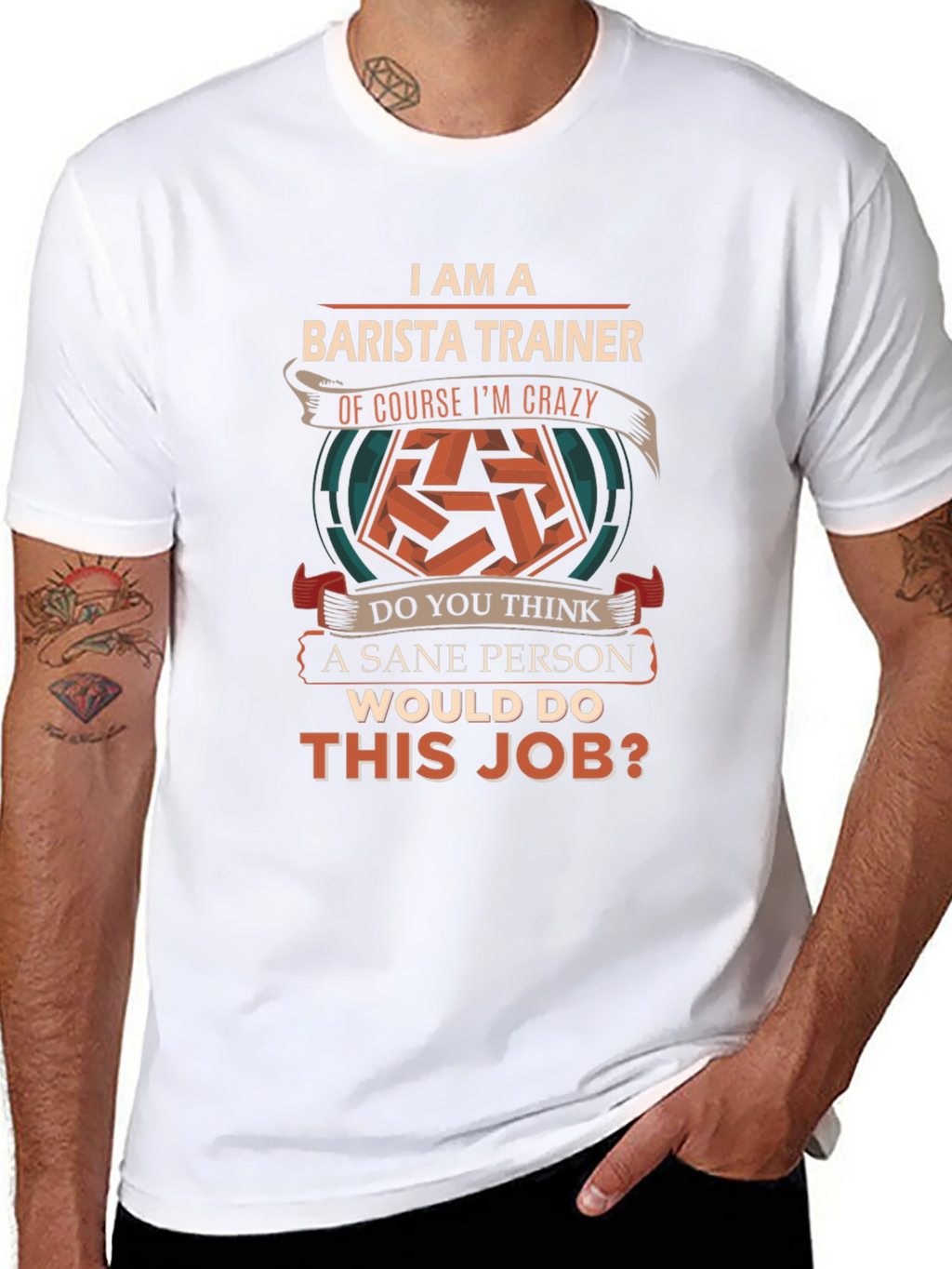 Camiseta Barista Trainer - Diseño Divertido