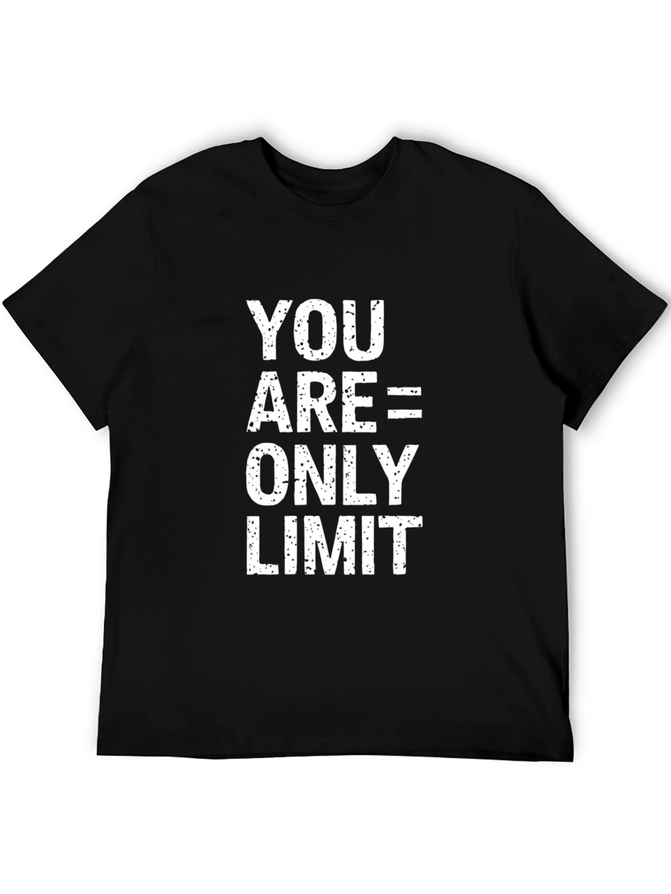 Camiseta motivacional negra: Tú eres tu único límite
